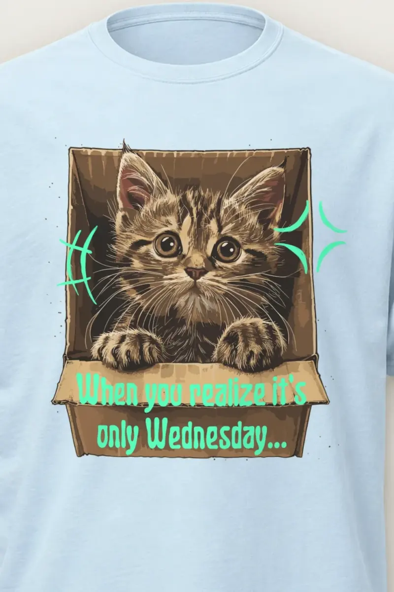 "Only Wednesday" Heavyweight Unisex Crewneck T-shirt