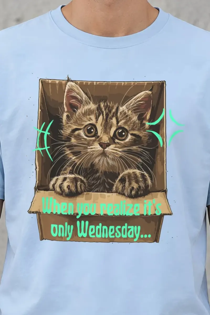 "Only Wednesday" Heavyweight Unisex Crewneck T-shirt