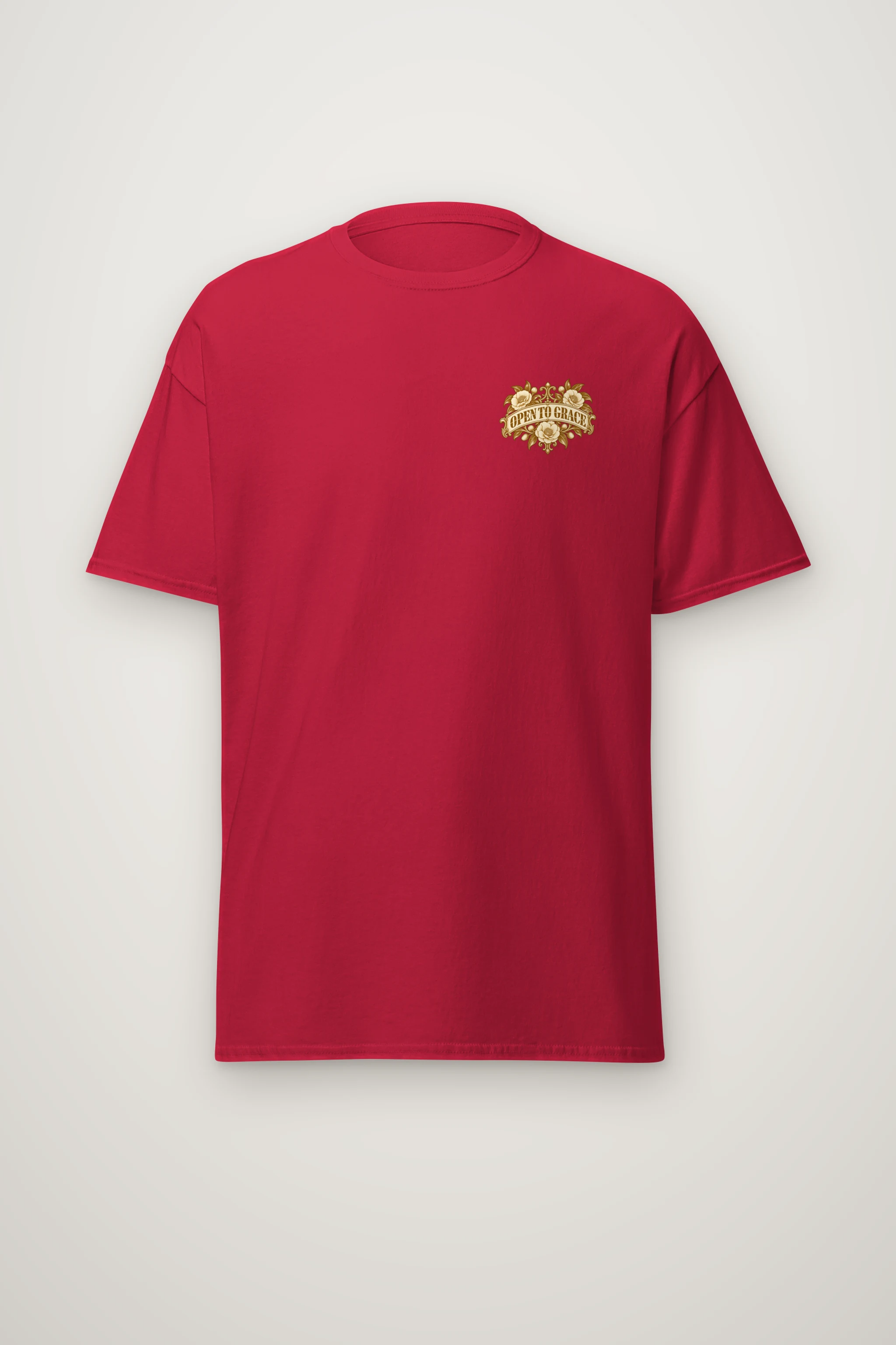 "Open to Grace" Heavyweight Unisex Crewneck T-shirt