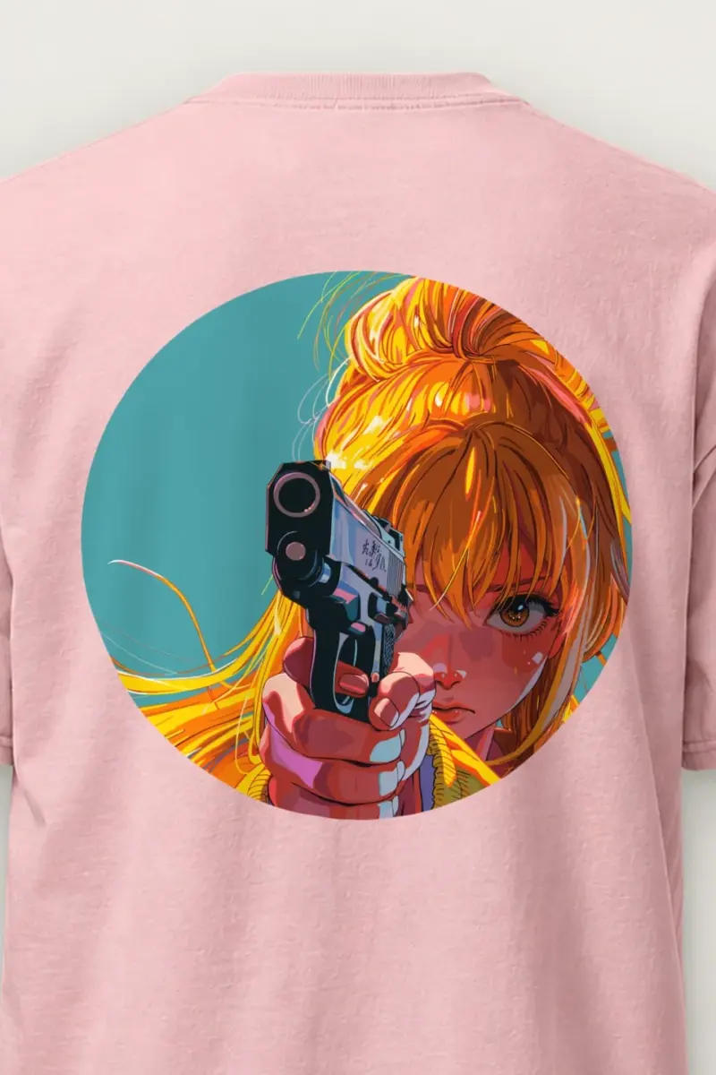 "Orange Aim" Heavyweight Unisex Crewneck T-shirt
