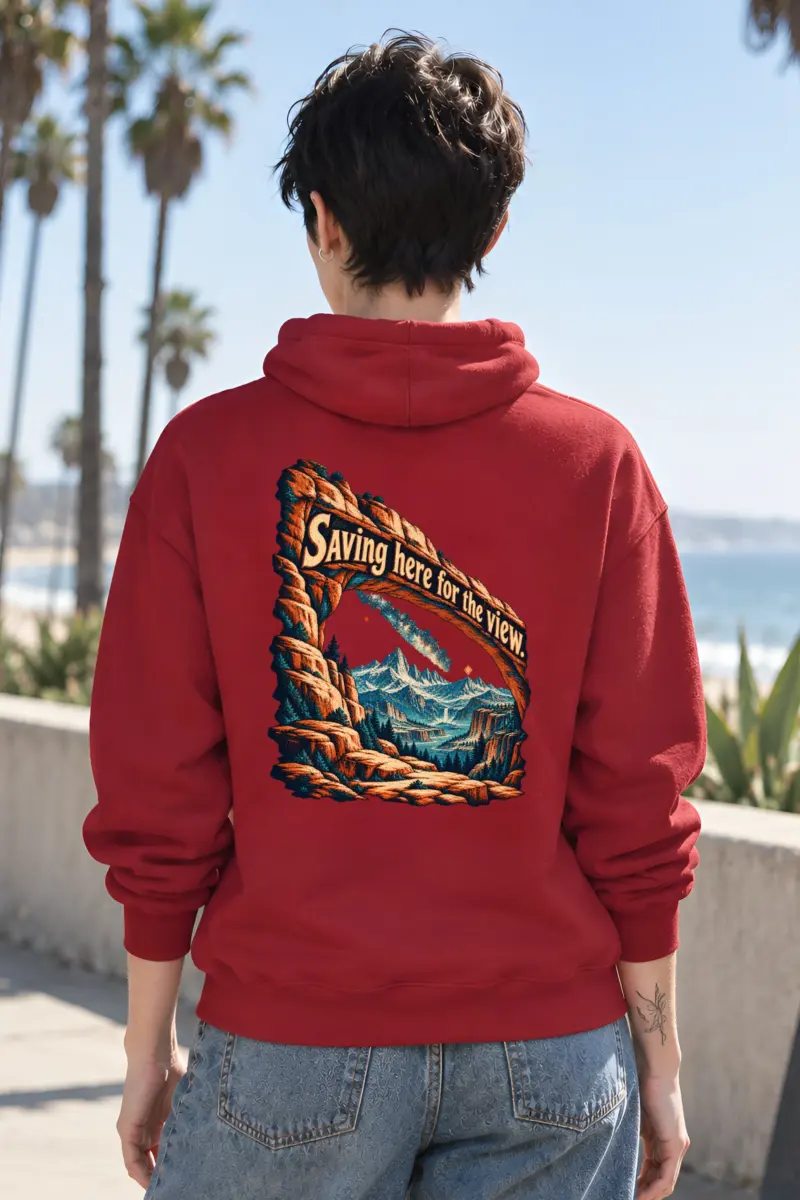 “Orange Rock Arch” Heavy Blend Unisex Pullover Hoodie