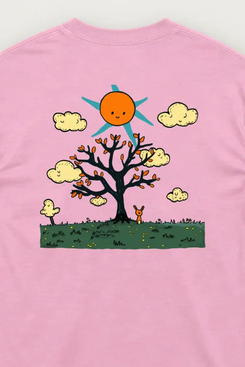 "Orange Sun Tree" Unisex Longsleeve T-shirt