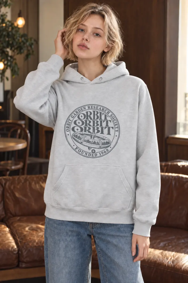“Orbit Garden Research Society” Heavy Blend Unisex Pullover Hoodie