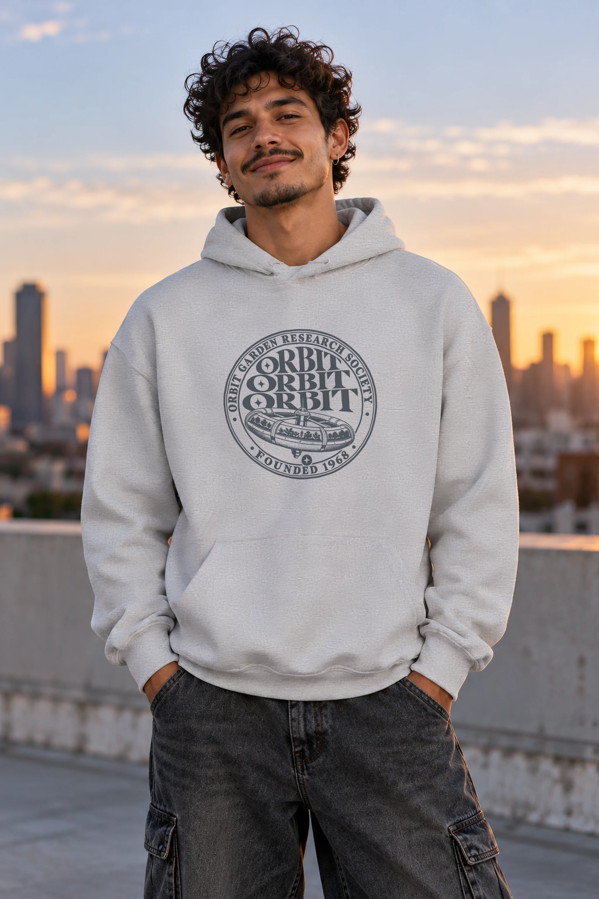 "Orbit Garden Research Society" Heavy Blend Unisex Pullover Hoodie