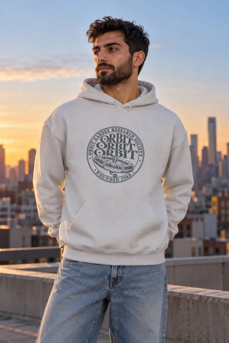 "Orbit Garden Research Society" Heavy Blend Unisex Pullover Hoodie