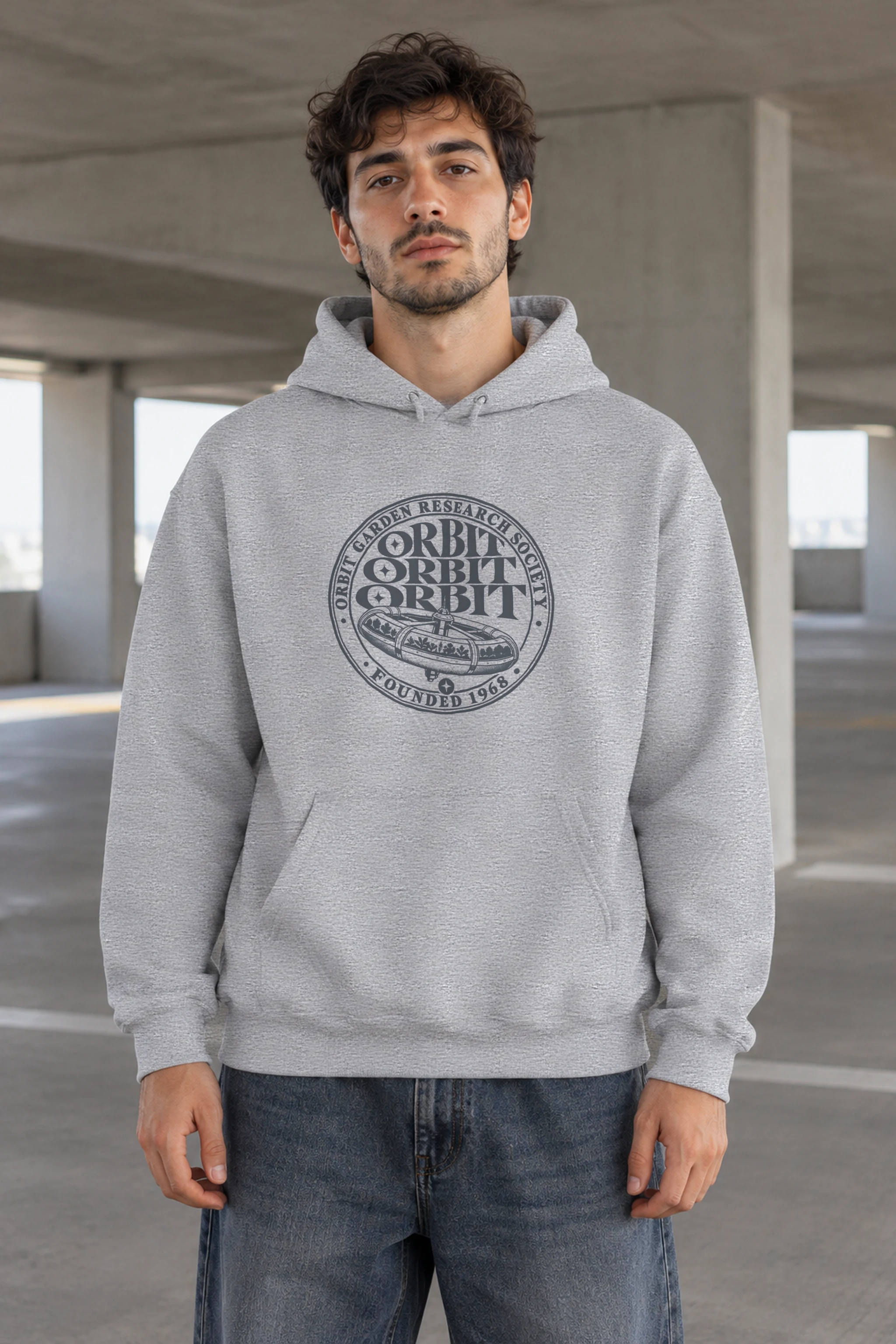 "Orbit Garden Research Society" Heavy Blend Unisex Pullover Hoodie