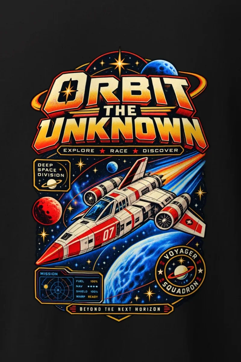 "Orbit The Unknown" Heavyweight Unisex Crewneck T-shirt