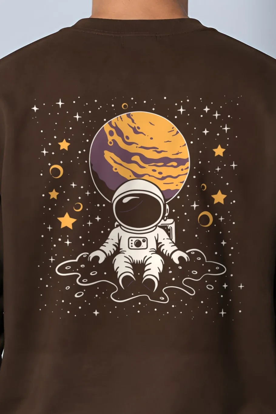 "Orbital Dreamer" 1 Crewneck Sweatshirt - the graphic up close