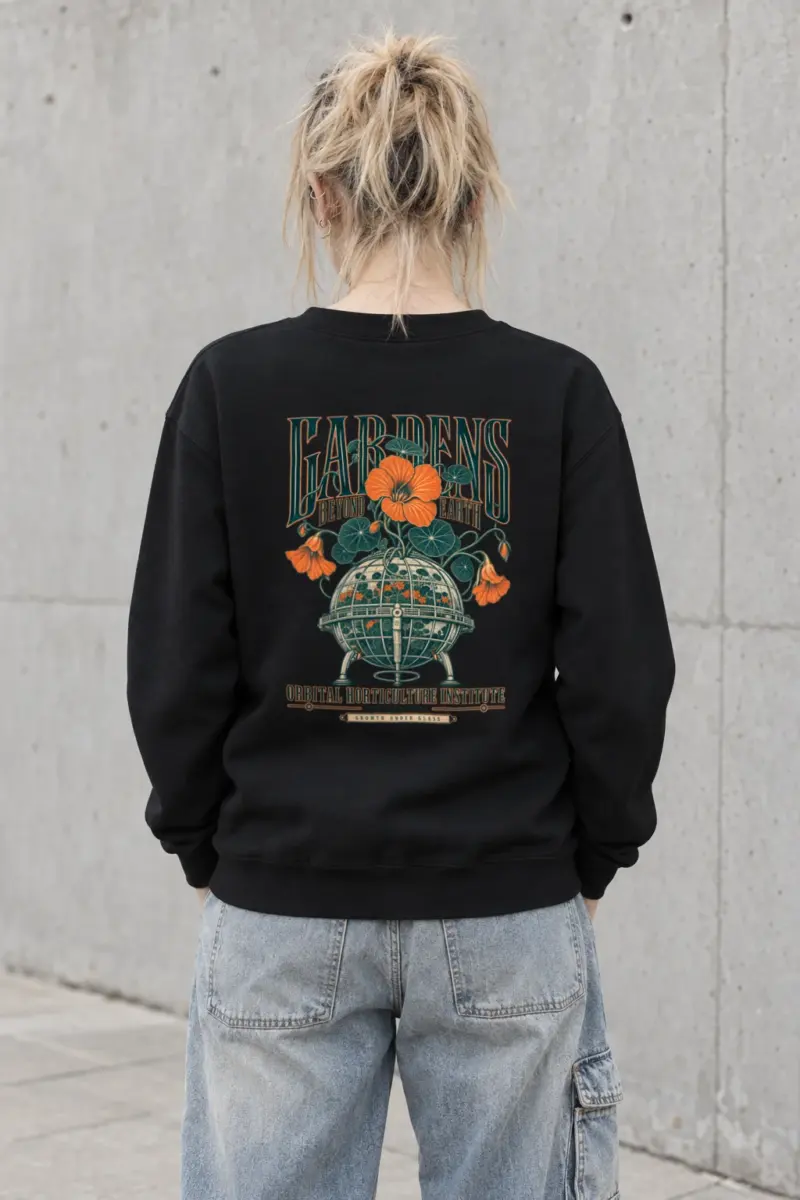 "Orbital Horticulture Institute" Heavy Blend Unisex Crewneck Sweatshirt
