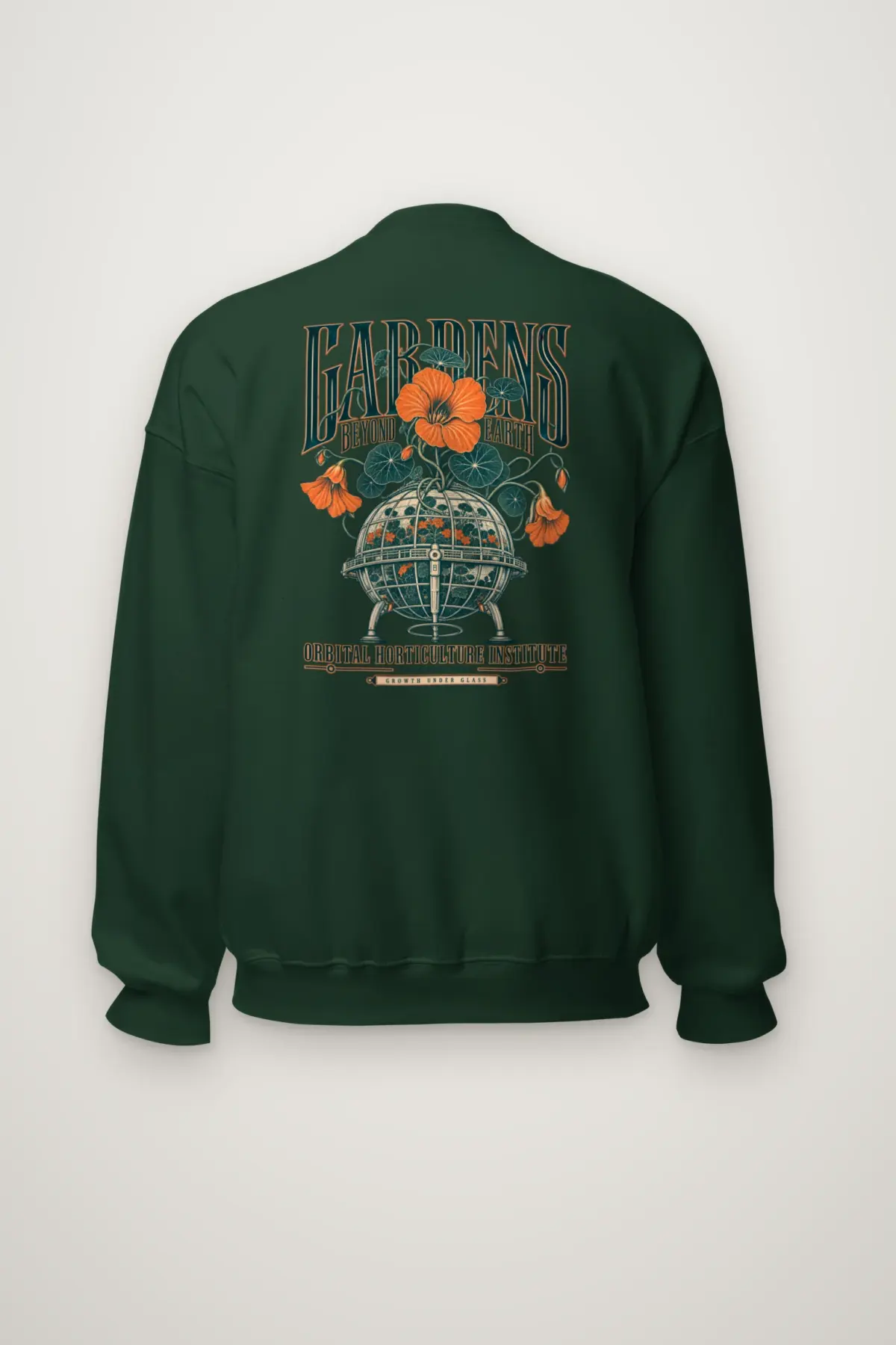"Orbital Horticulture Institute" Heavy Blend Unisex Crewneck Sweatshirt