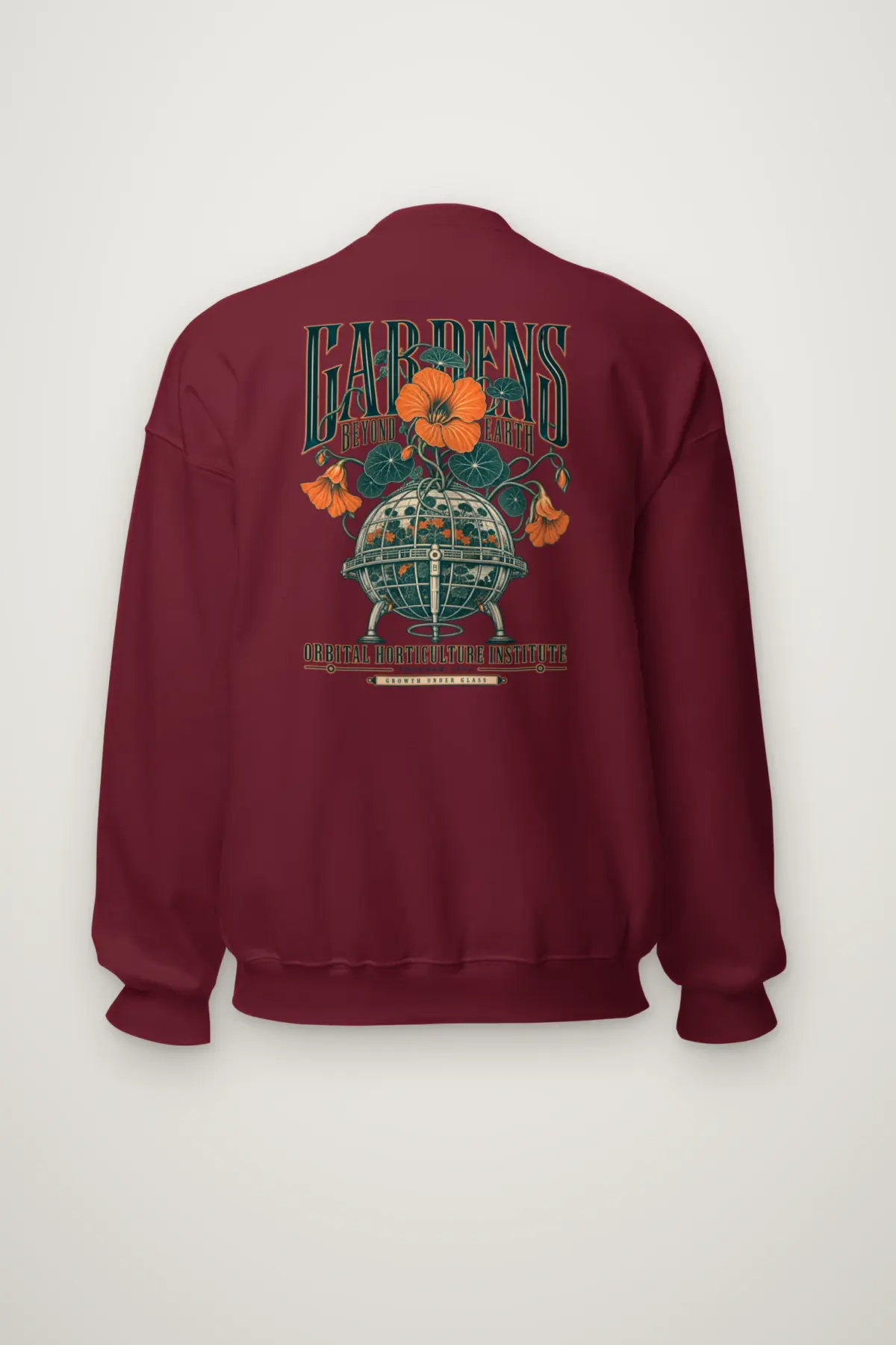 "Orbital Horticulture Institute" Heavy Blend Unisex Crewneck Sweatshirt