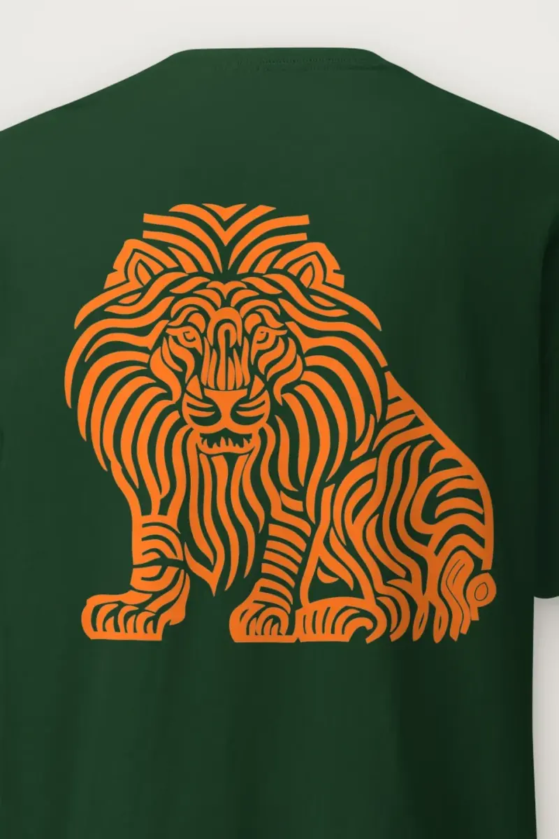 "Ornamental Roaring Lion" Heavyweight Unisex Crewneck T-shirt