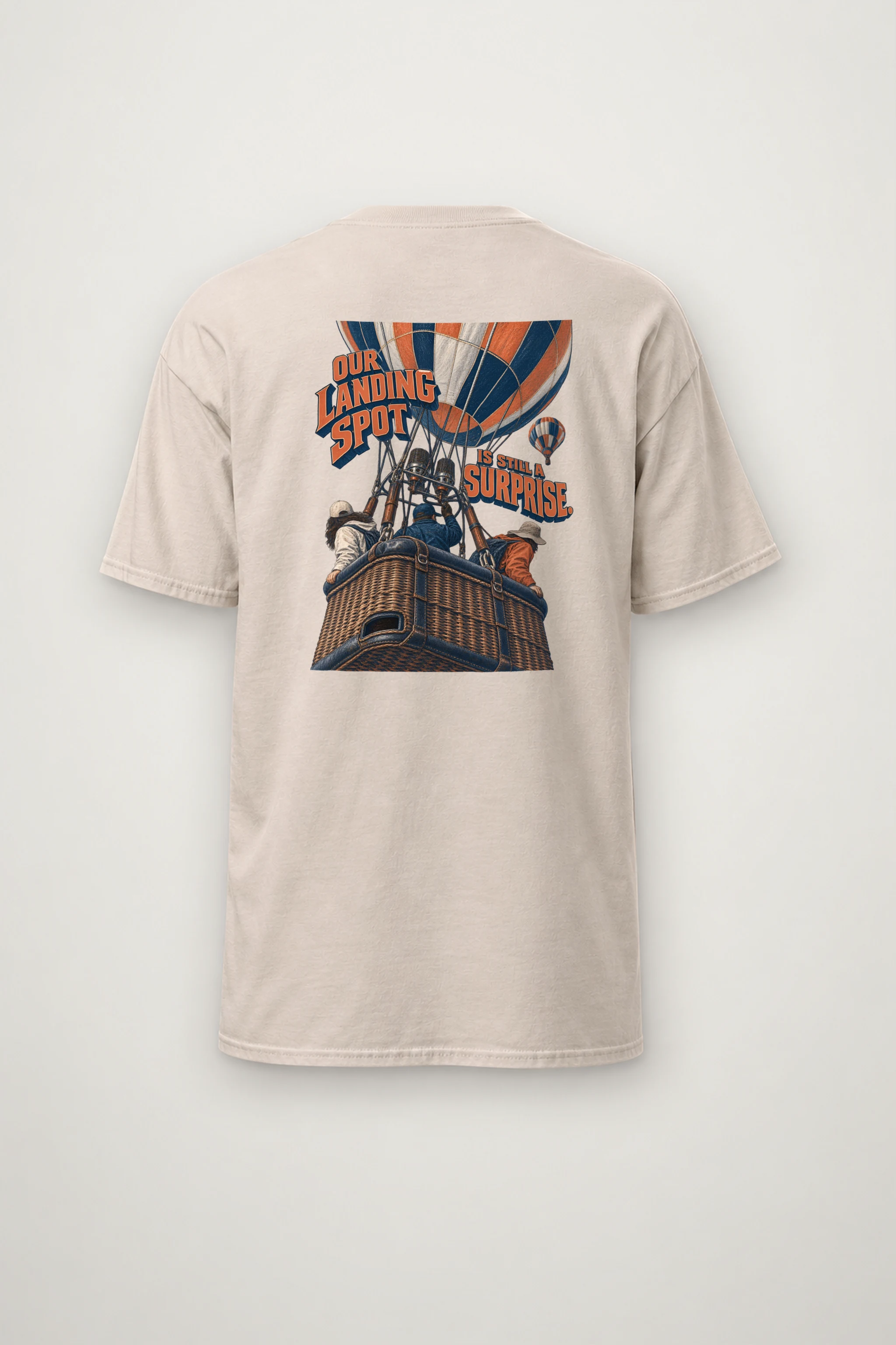 "Our Landing Spot Is Still a Surprise" Heavyweight Unisex Crewneck T-shirt