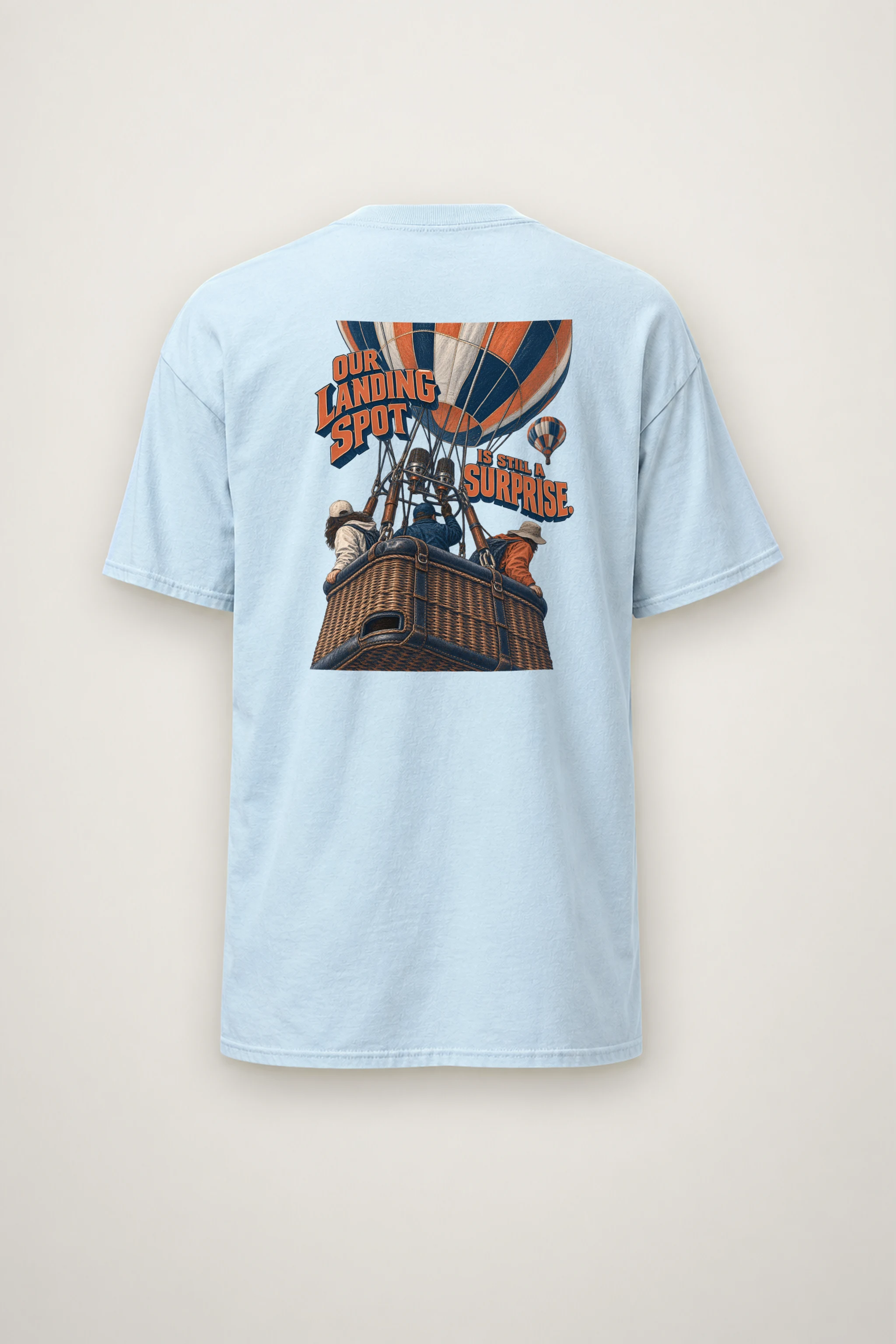 "Our Landing Spot Is Still a Surprise" Heavyweight Unisex Crewneck T-shirt