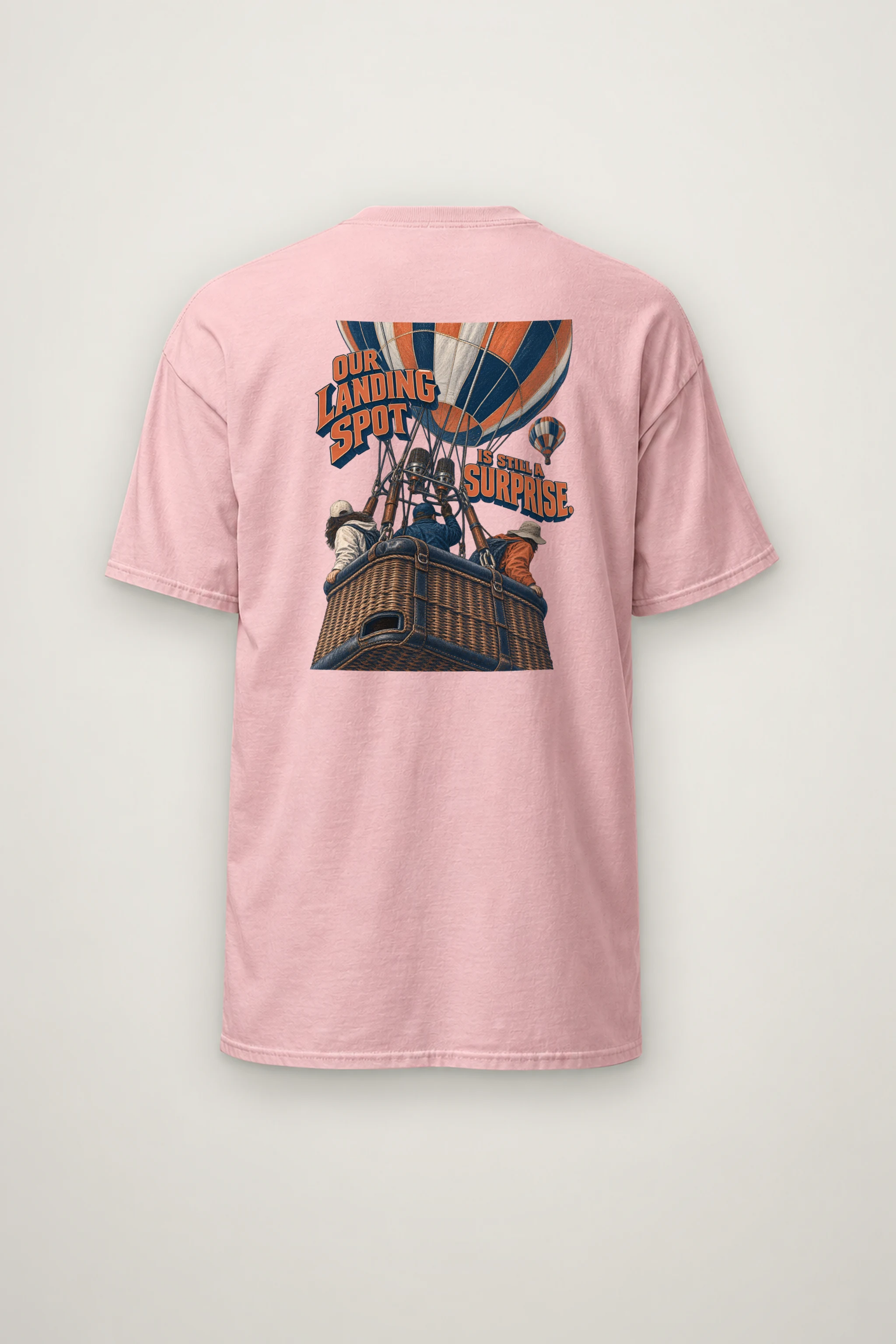 "Our Landing Spot Is Still a Surprise" Heavyweight Unisex Crewneck T-shirt