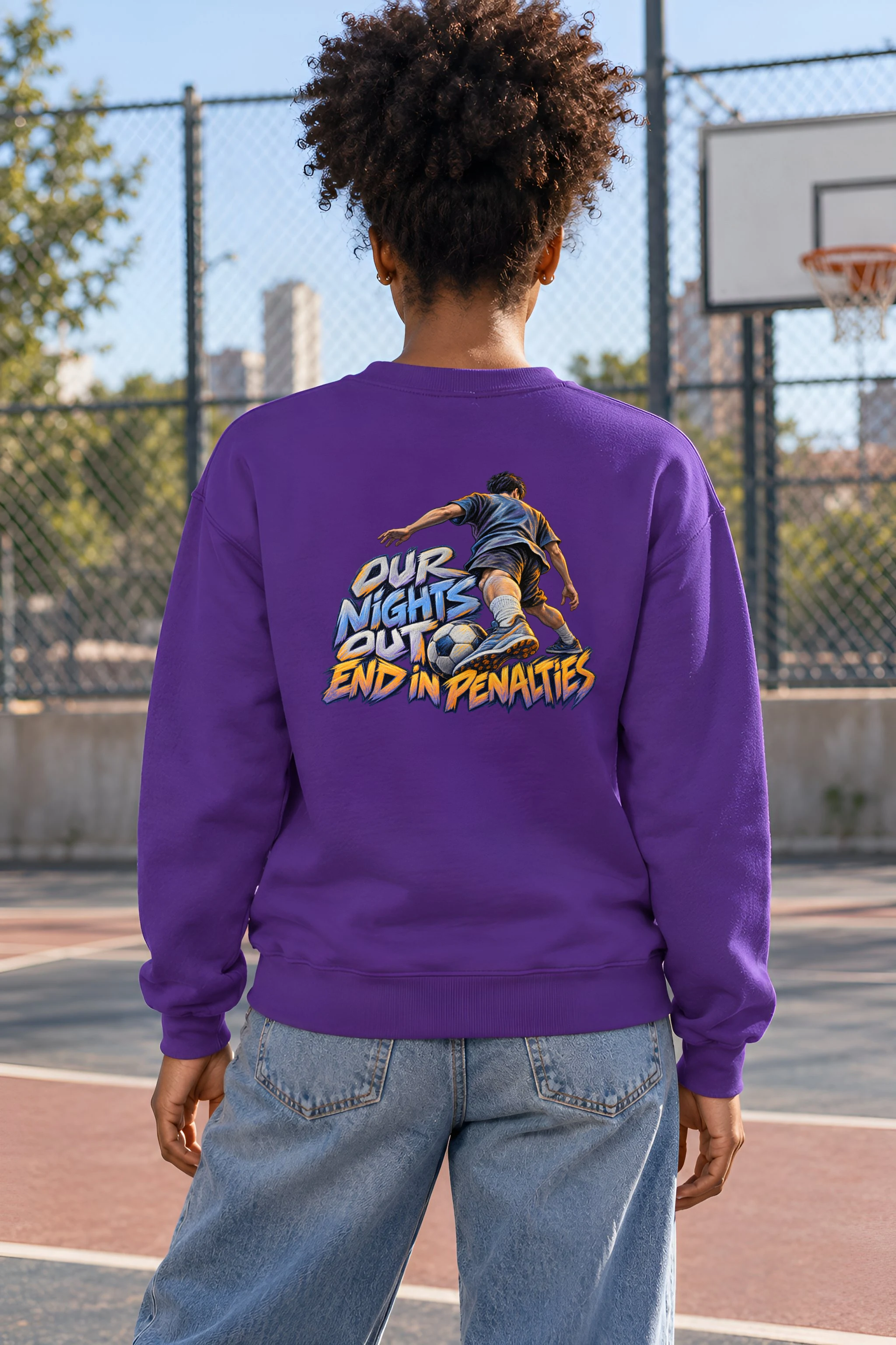 "Our Nights Out End in Penalties" Heavy Blend Unisex Crewneck Sweatshirt
