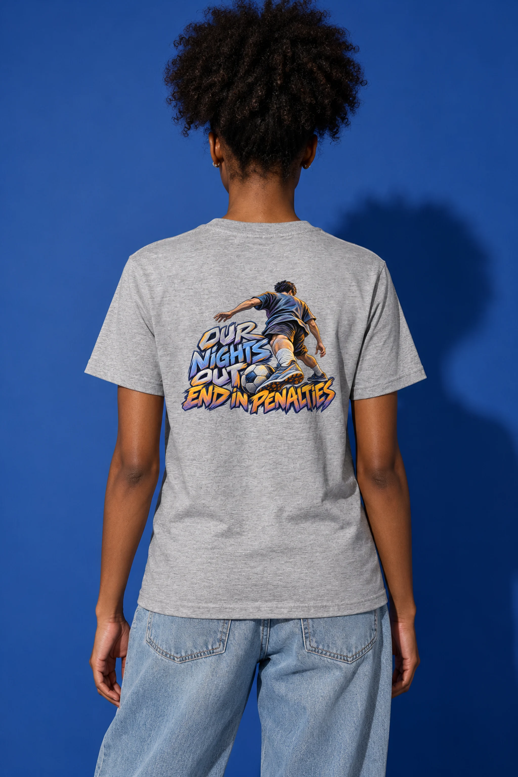 "Our Nights Out End in Penalties" Heavyweight Unisex Crewneck T-shirt
