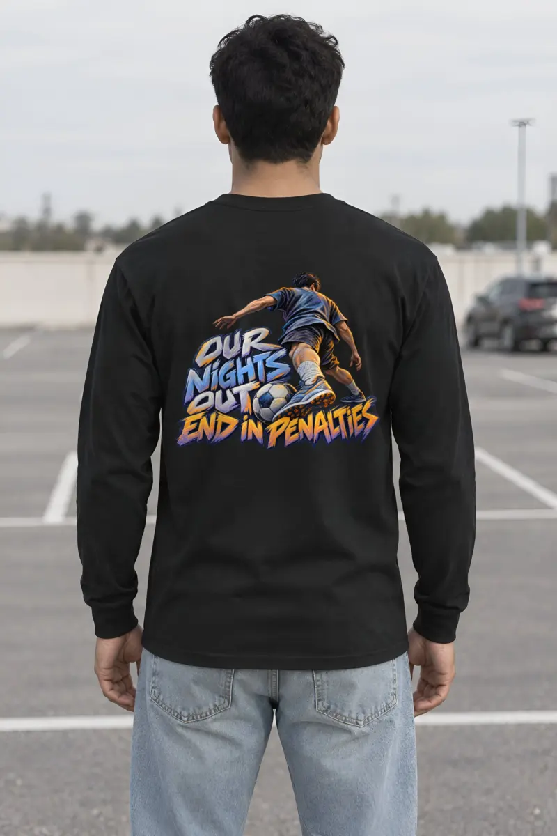 “Our Nights Out End in Penalties” Unisex Longsleeve T-shirt