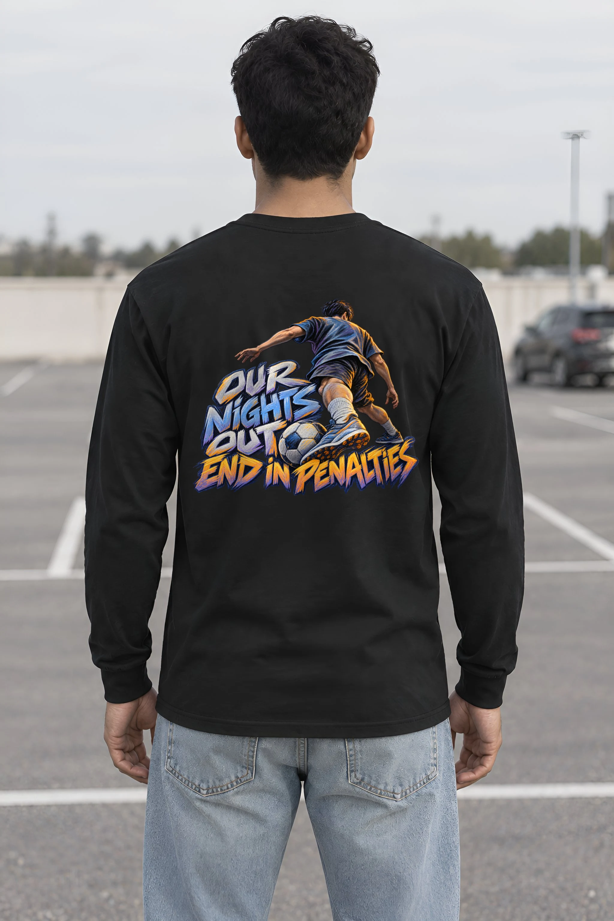 "Our Nights Out End in Penalties" Unisex Longsleeve T-shirt