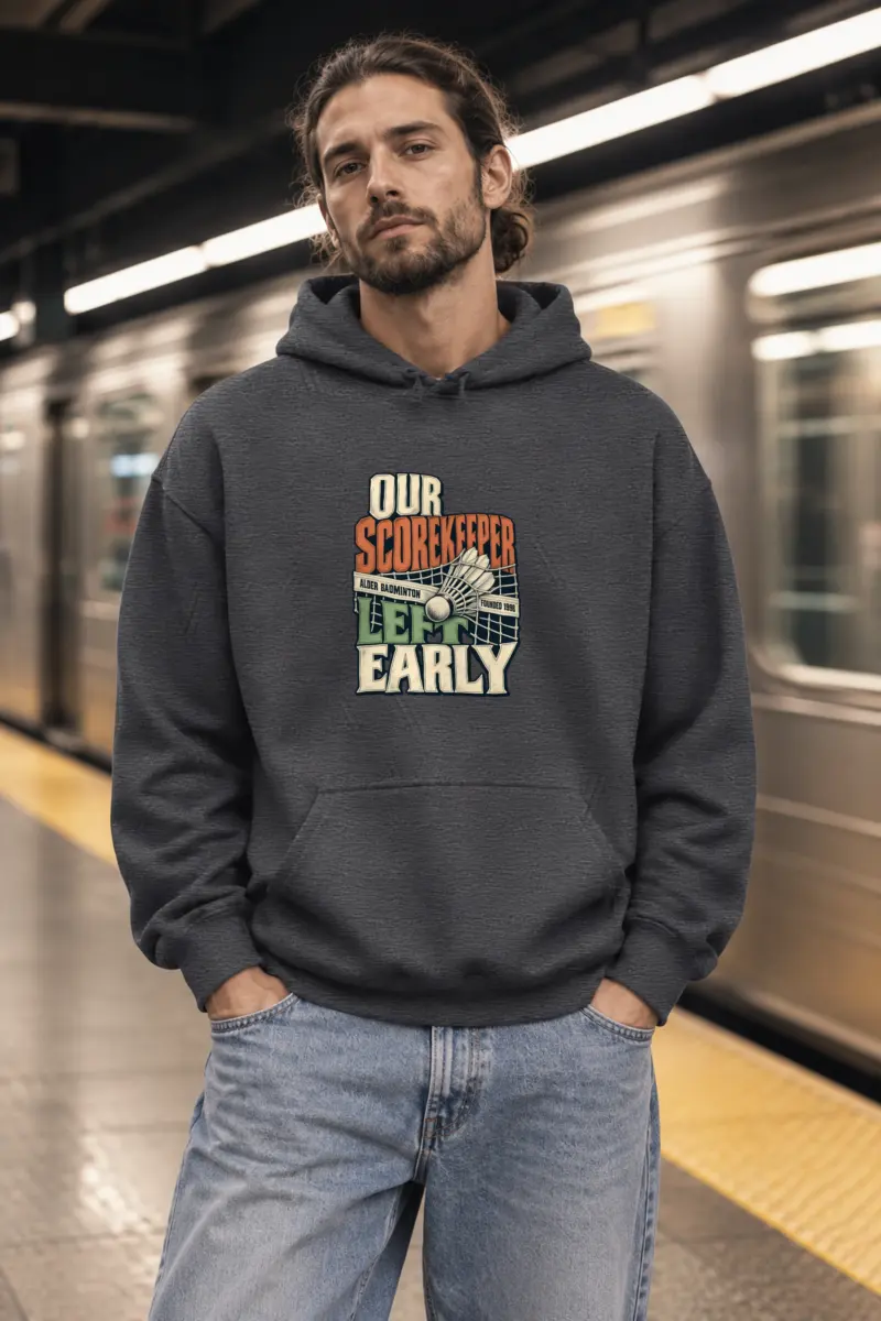"Our Scorekeeper Left Early" Heavy Blend Unisex Pullover Hoodie
