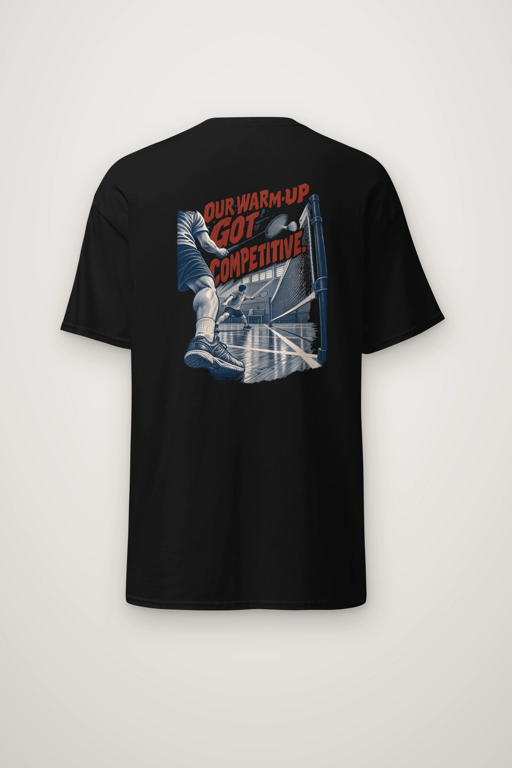 "Our Warm-Up Got Competitive" Heavyweight Unisex Crewneck T-shirt