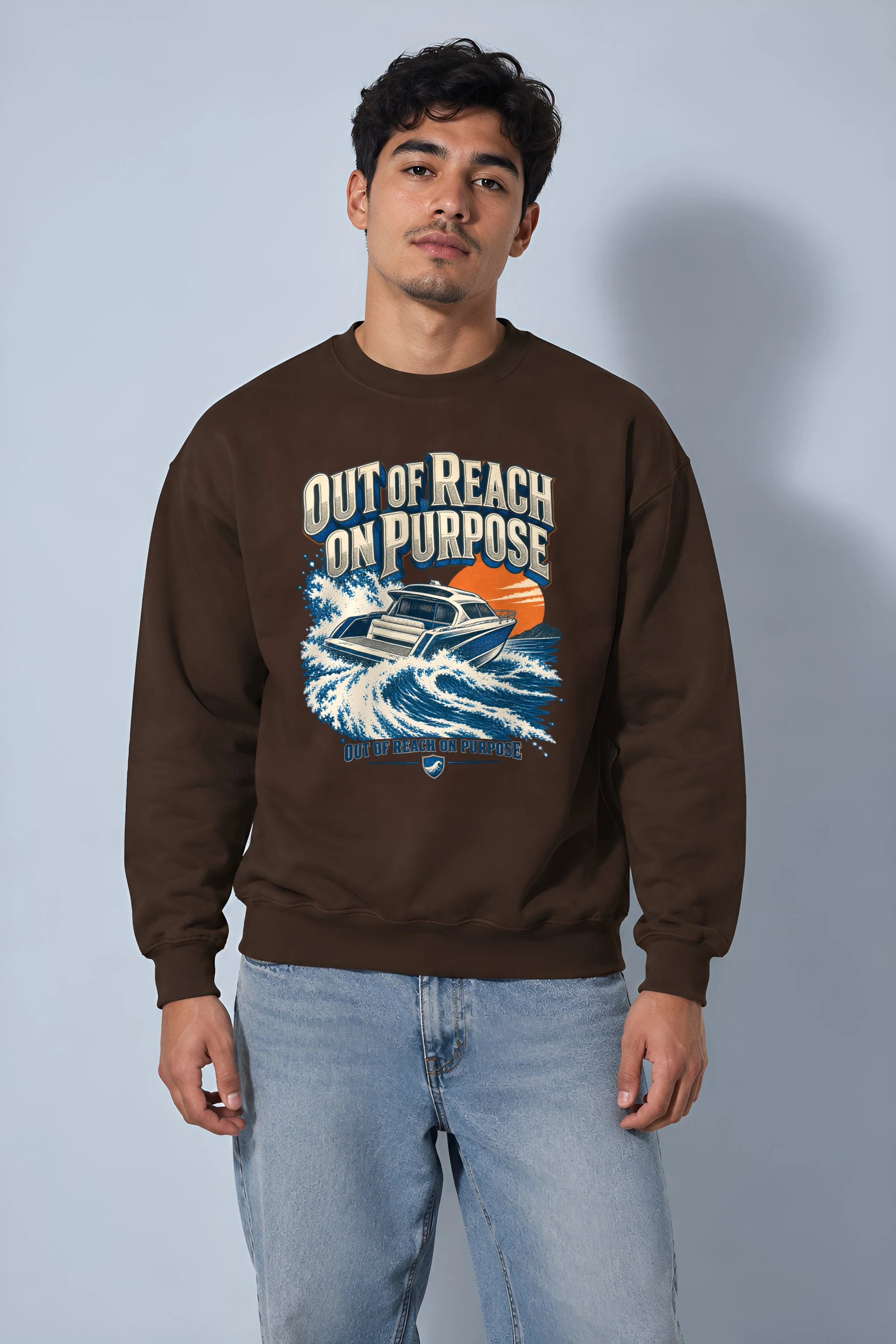 "Out of Reach on Purpose" 1 Crewneck Sweatshirt