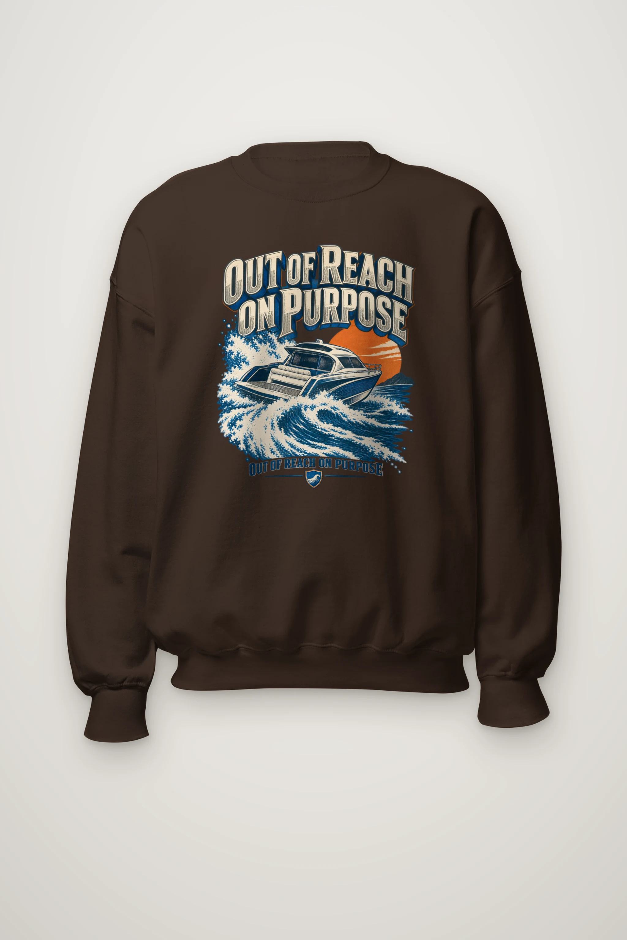 "Out of Reach on Purpose" Heavy Blend Unisex Crewneck Sweatshirt