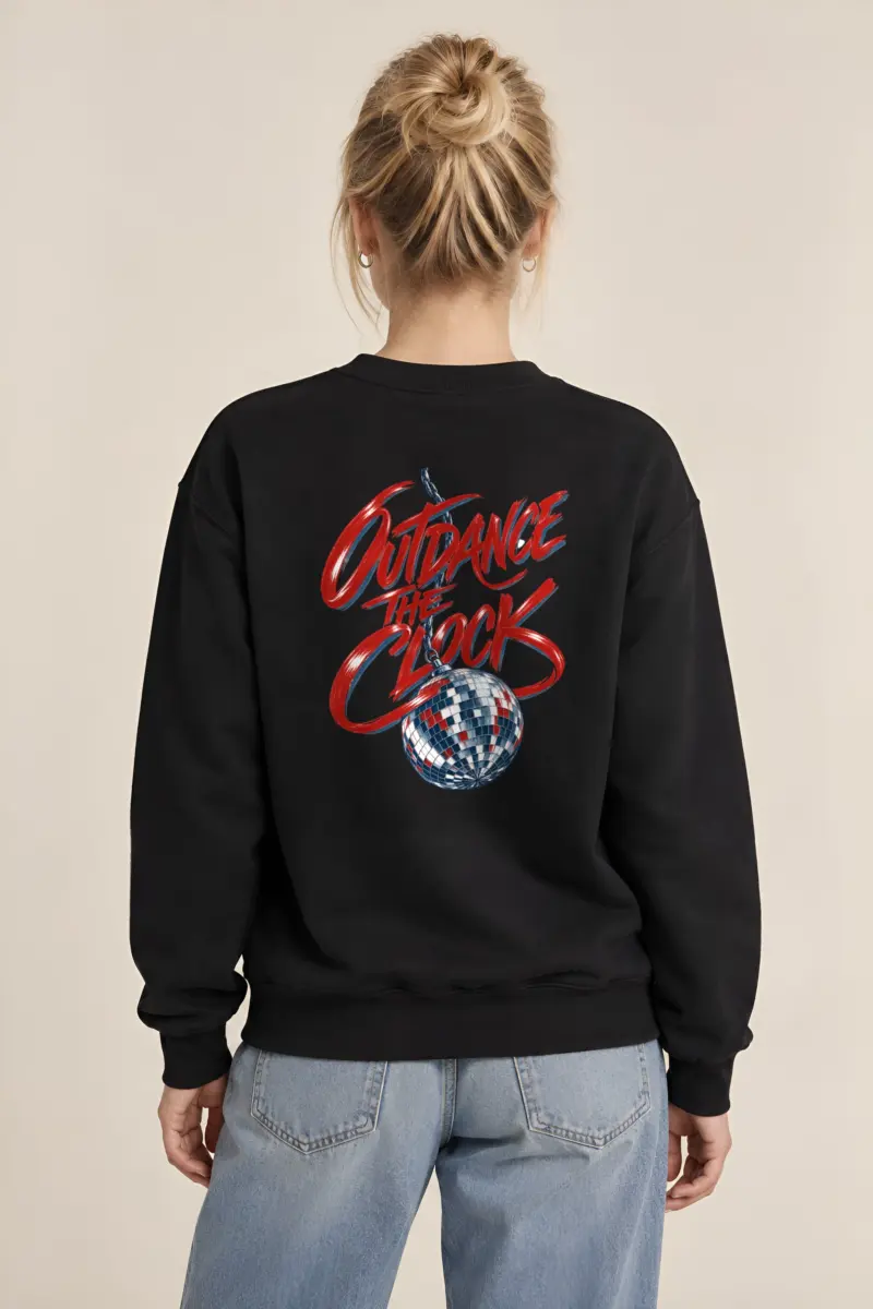 “Outdance the Clock” Heavy Blend Unisex Crewneck Sweatshirt