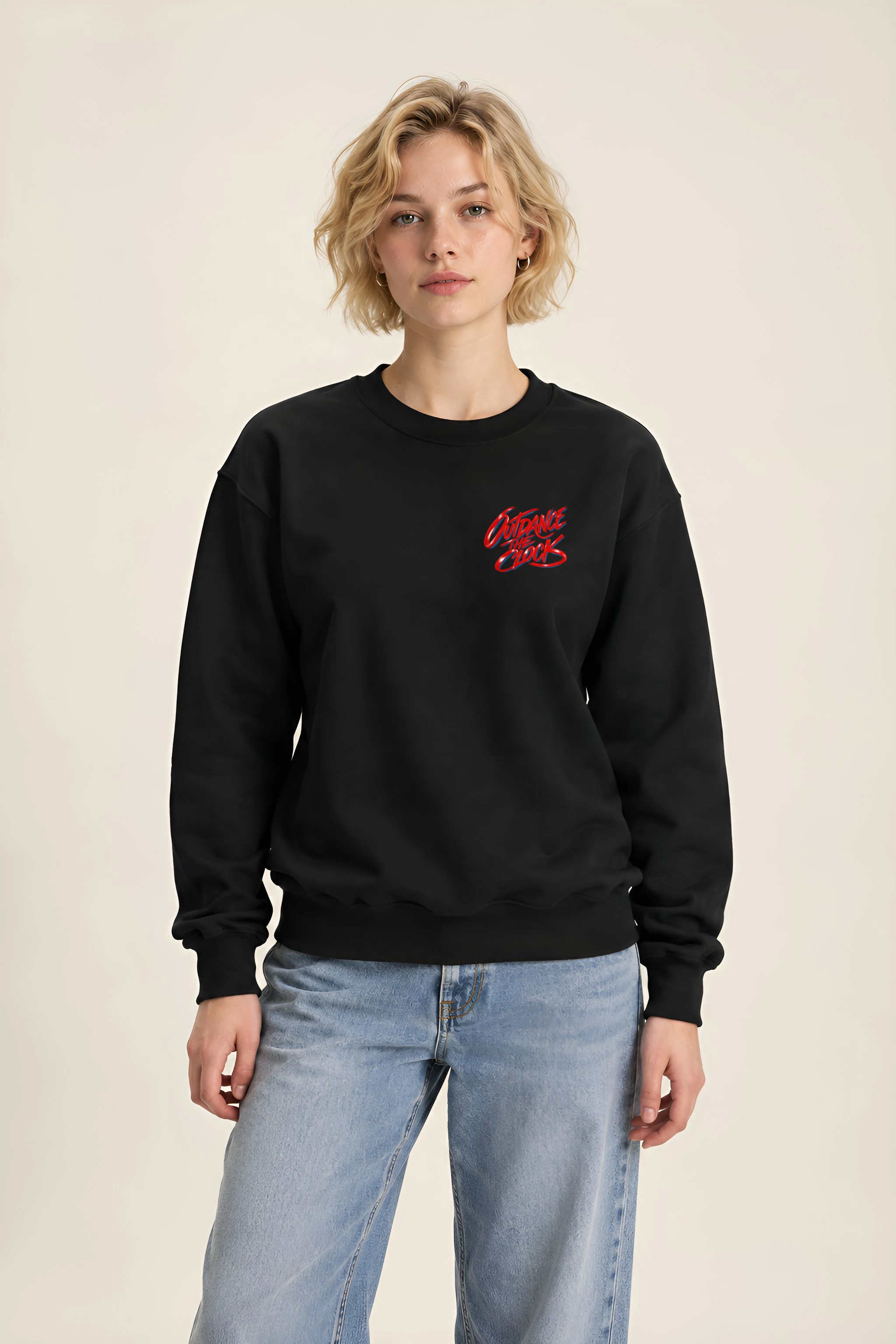 "Outdance the Clock" Heavy Blend Unisex Crewneck Sweatshirt