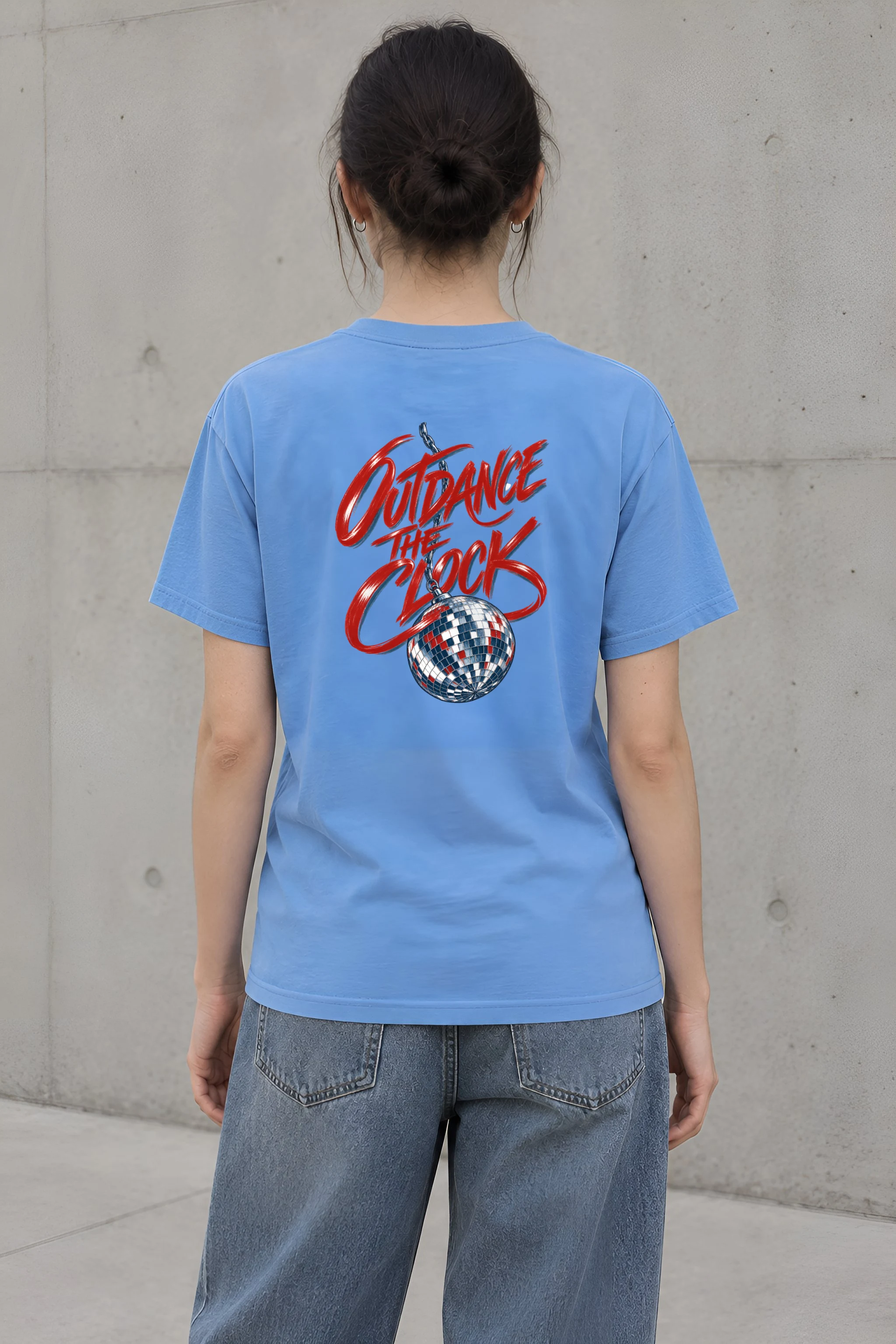 "Outdance the Clock" Heavyweight Unisex Crewneck T-shirt