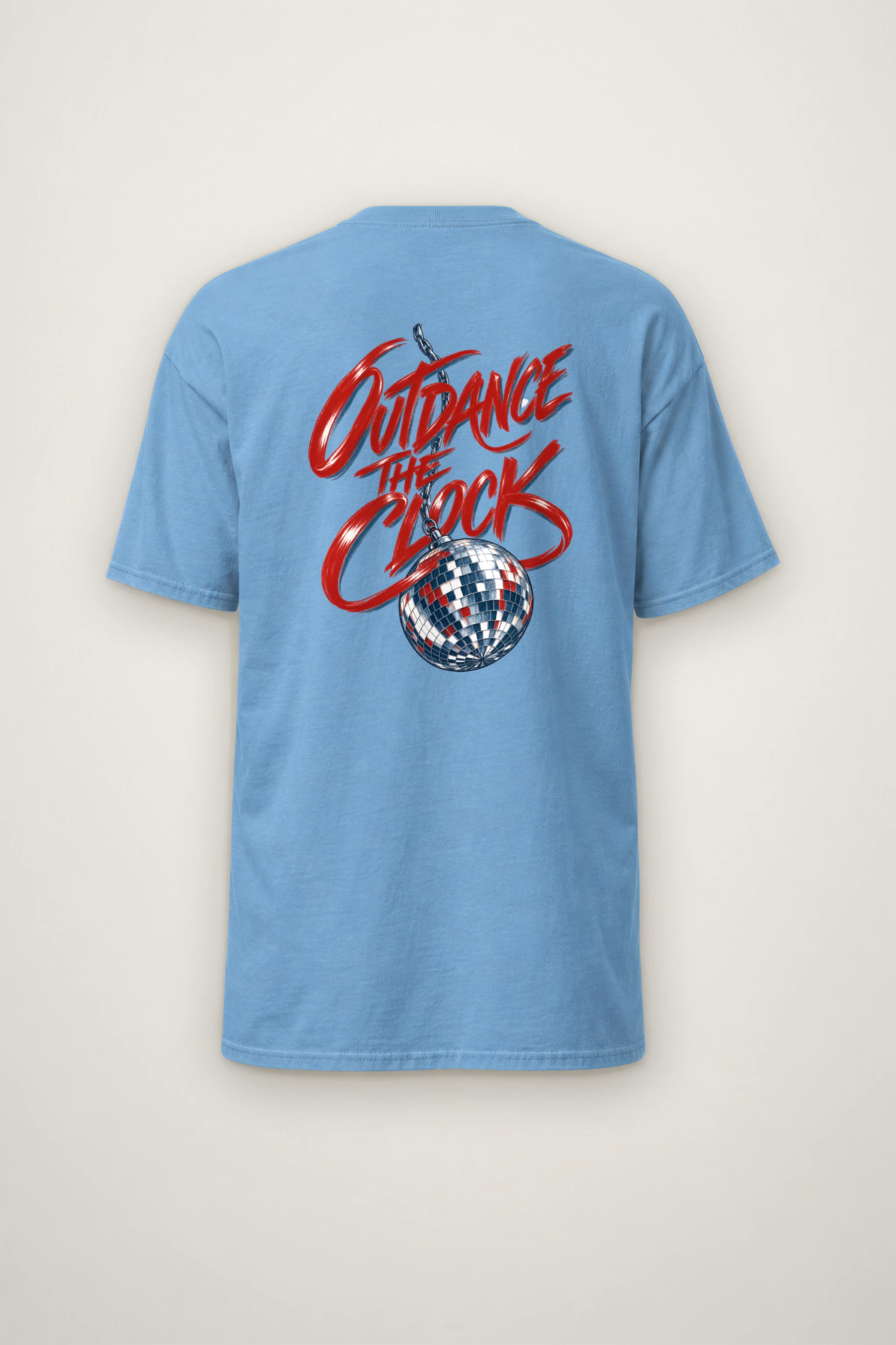 "Outdance the Clock" Heavyweight Unisex Crewneck T-shirt