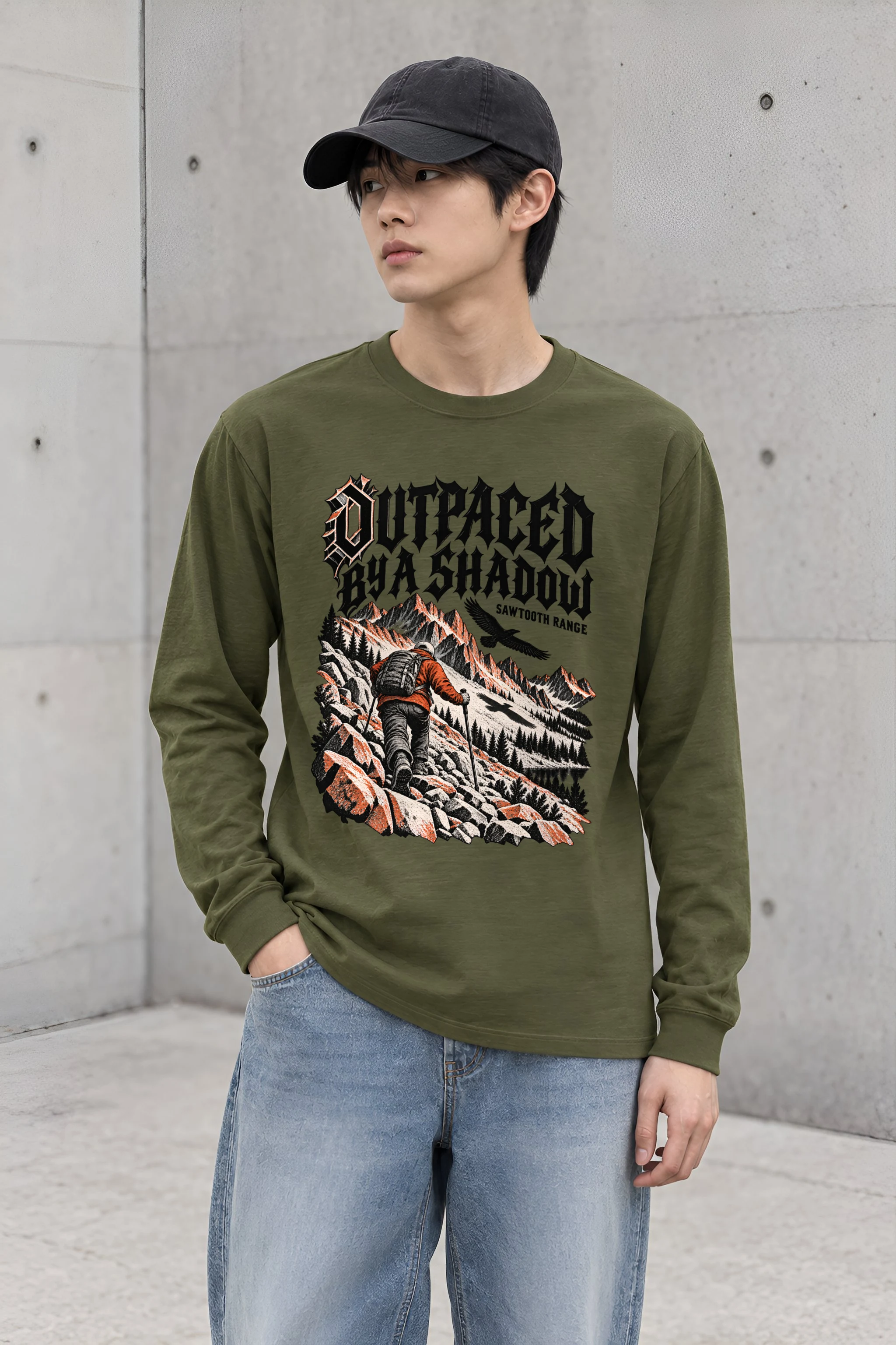 "Outpaced by a Shadow" Unisex Longsleeve T-shirt