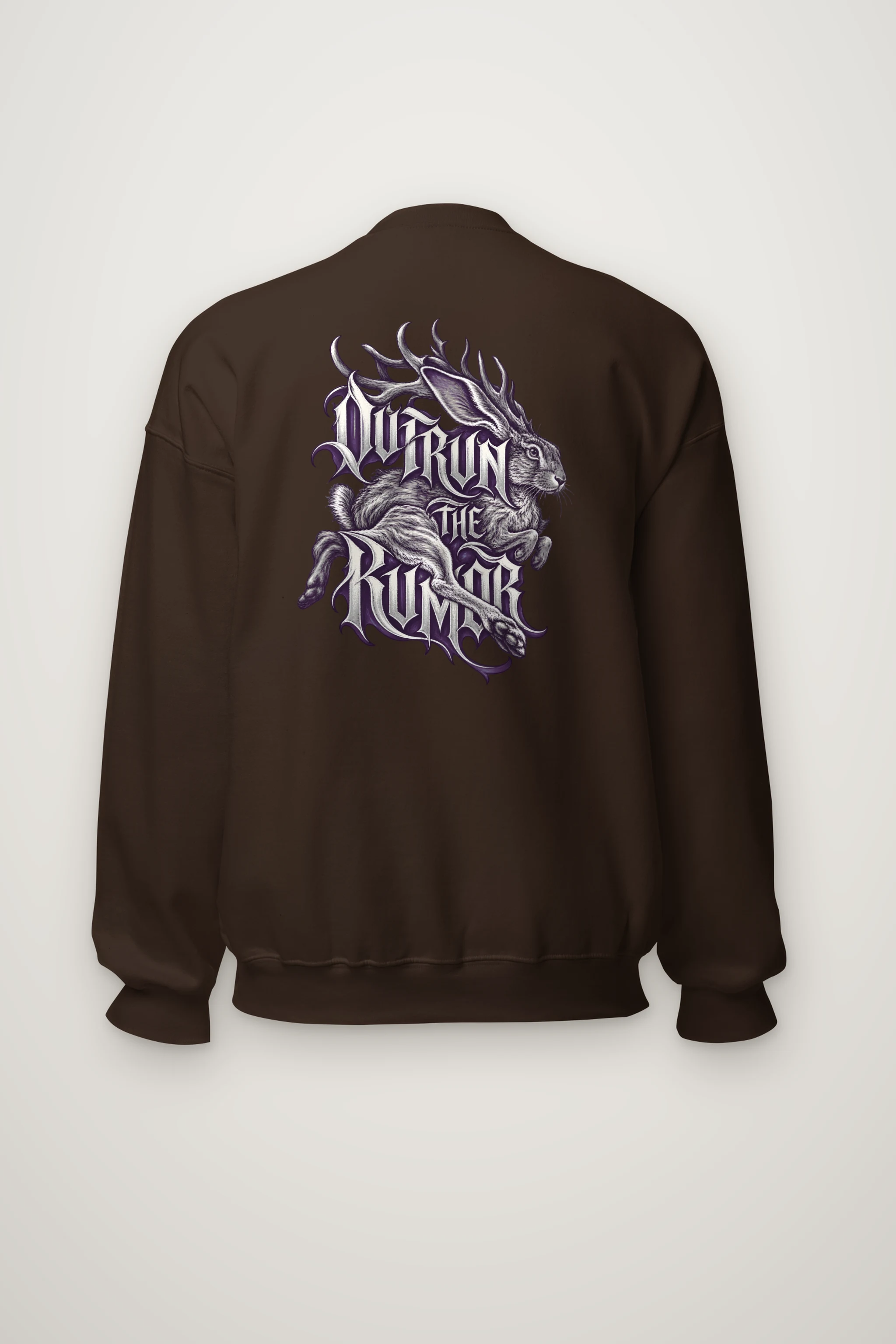 "Outrun the Rumor" Heavy Blend Unisex Crewneck Sweatshirt