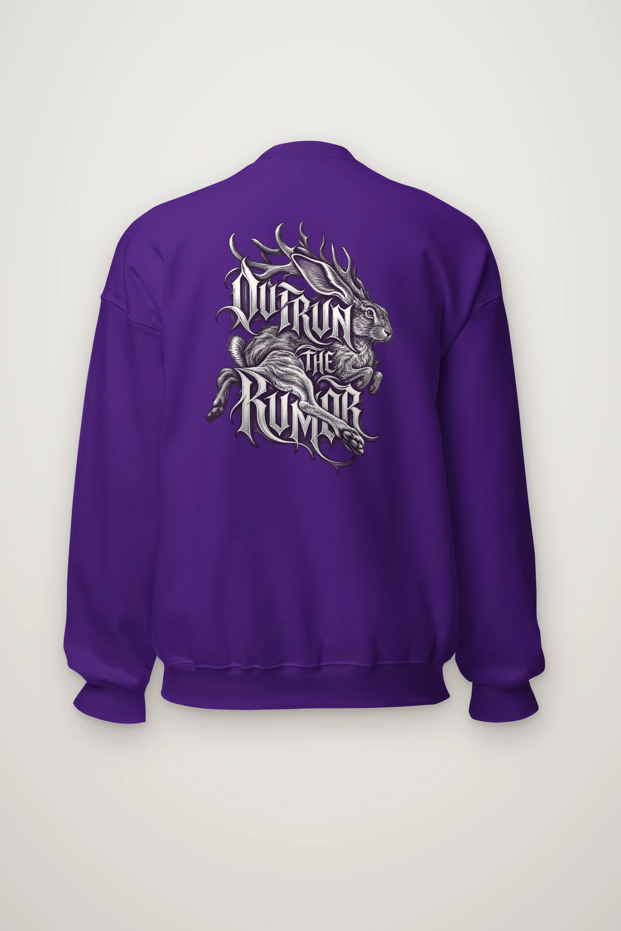 "Outrun the Rumor" Heavy Blend Unisex Crewneck Sweatshirt