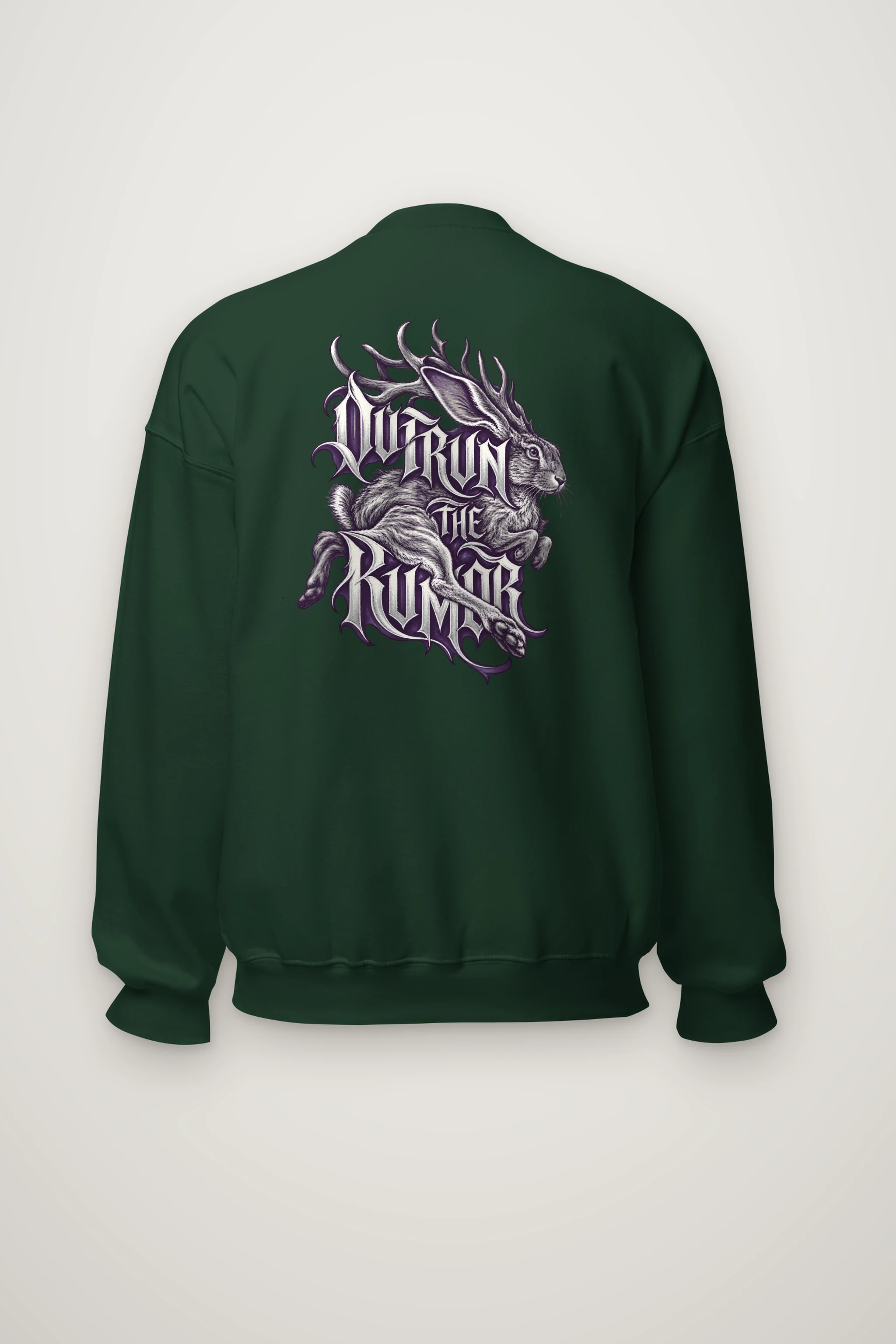 "Outrun the Rumor" Heavy Blend Unisex Crewneck Sweatshirt