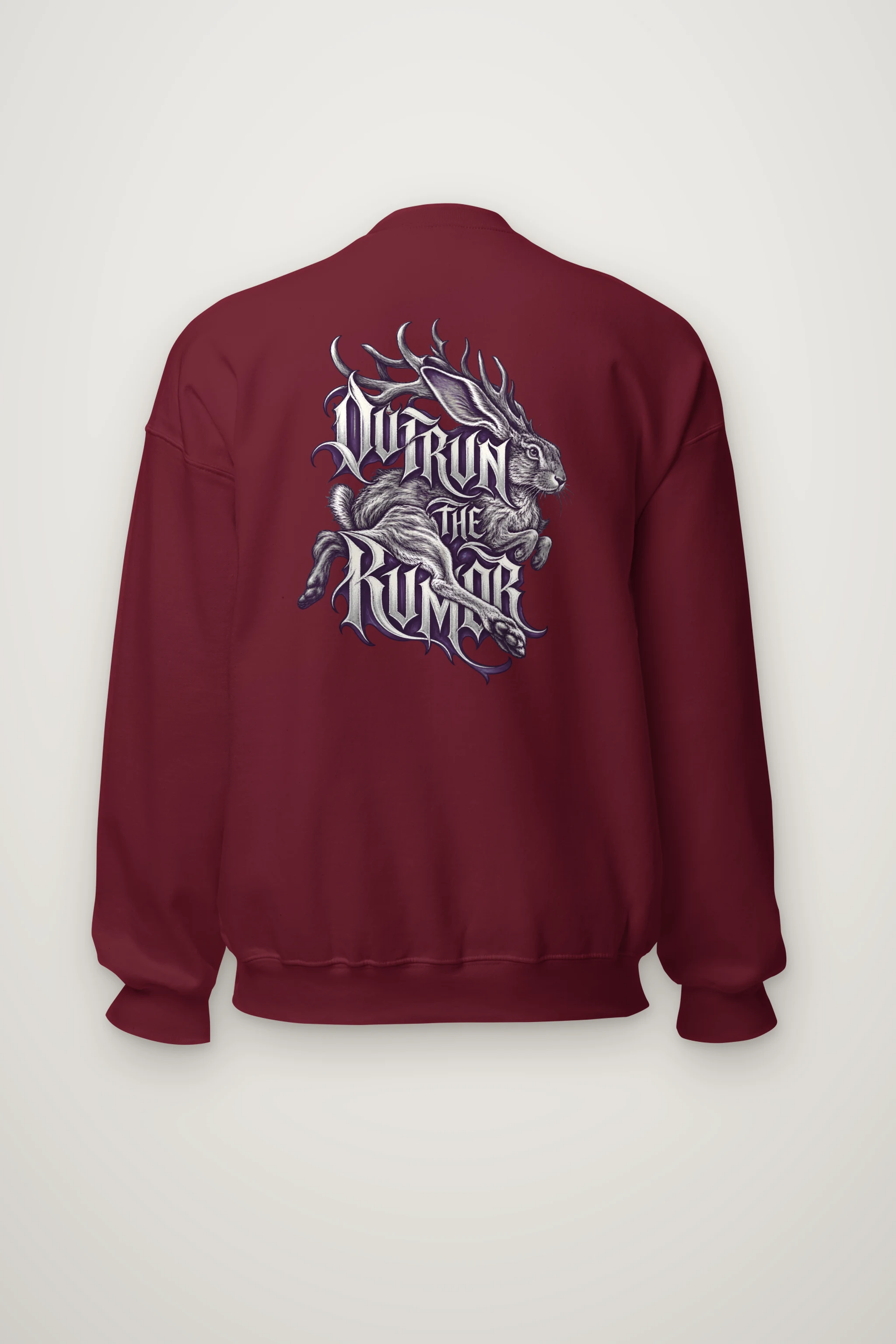 "Outrun the Rumor" Heavy Blend Unisex Crewneck Sweatshirt