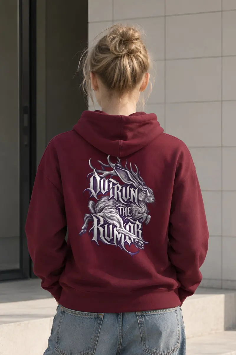 “Outrun the Rumor” Heavy Blend Unisex Pullover Hoodie