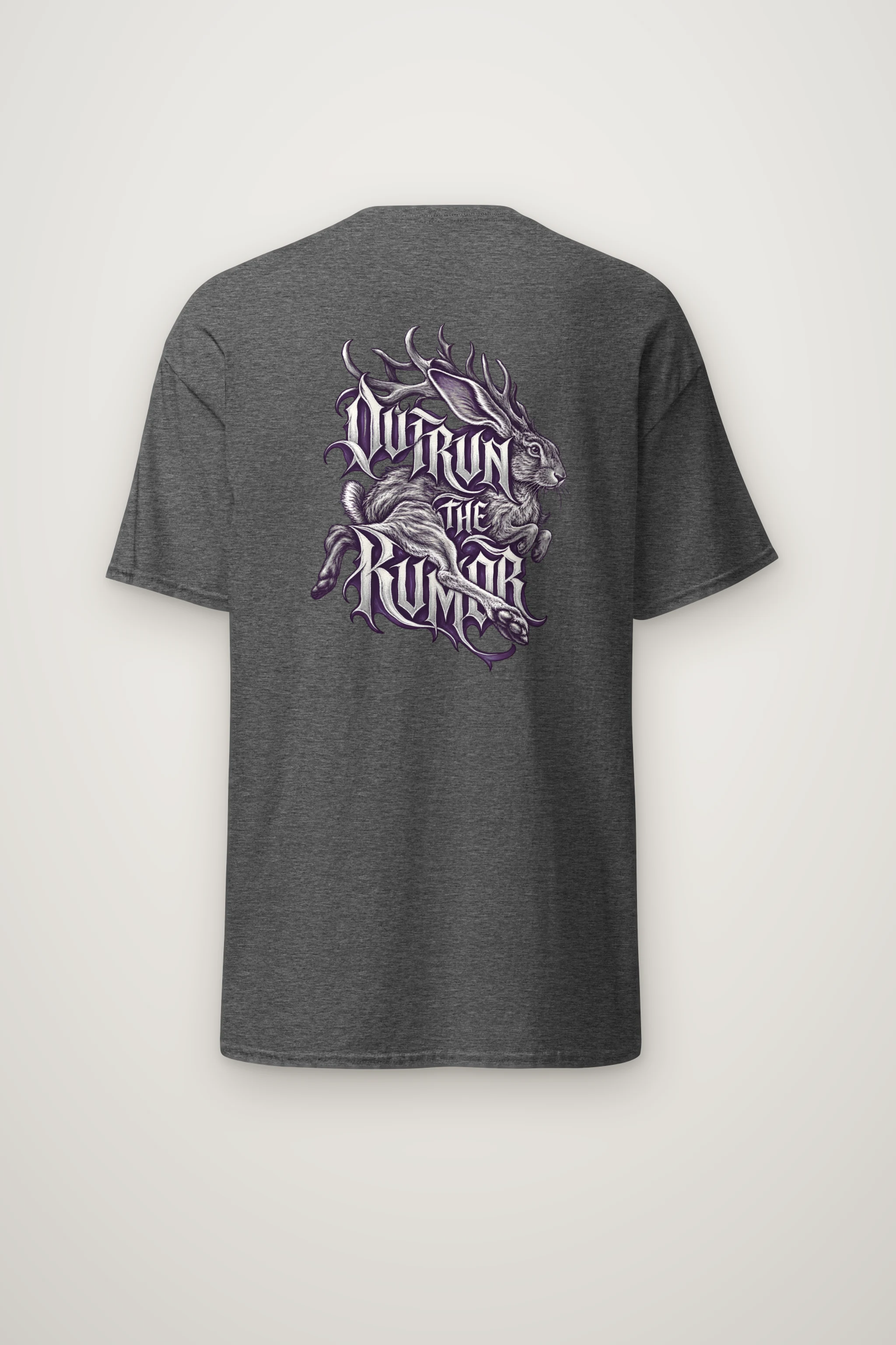 "Outrun the Rumor" Heavyweight Unisex Crewneck T-shirt