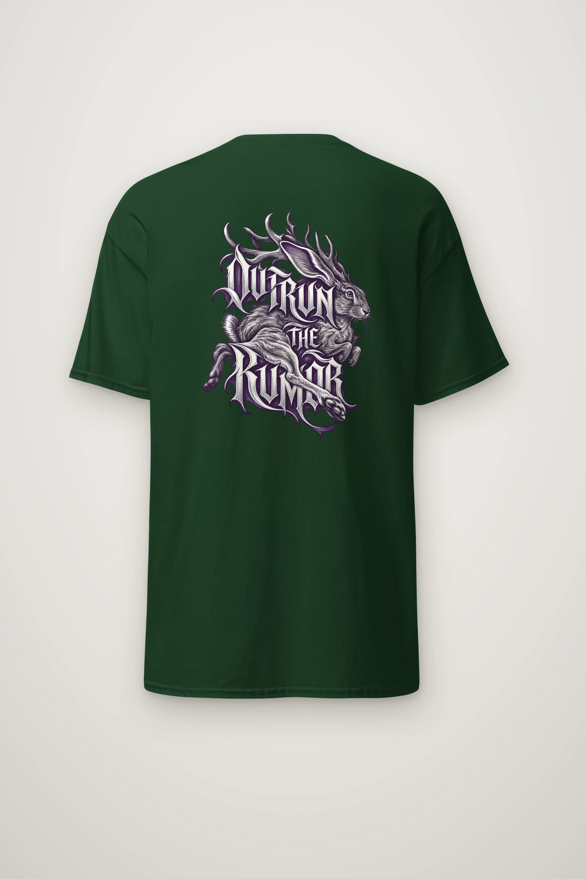 "Outrun the Rumor" Heavyweight Unisex Crewneck T-shirt