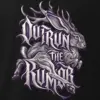 "Outrun the Rumor" Men's Oversized Heavyweight Crewneck T-Shirt
