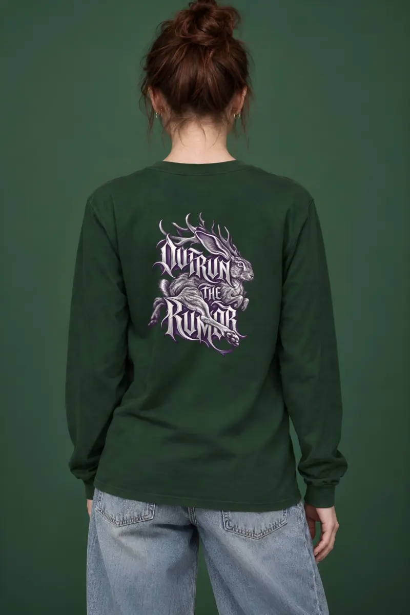 "Outrun the Rumor" Unisex Longsleeve T-shirt