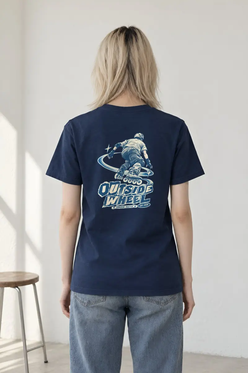 "Outside Wheel Cornering Practice" Heavyweight Unisex Crewneck T-shirt