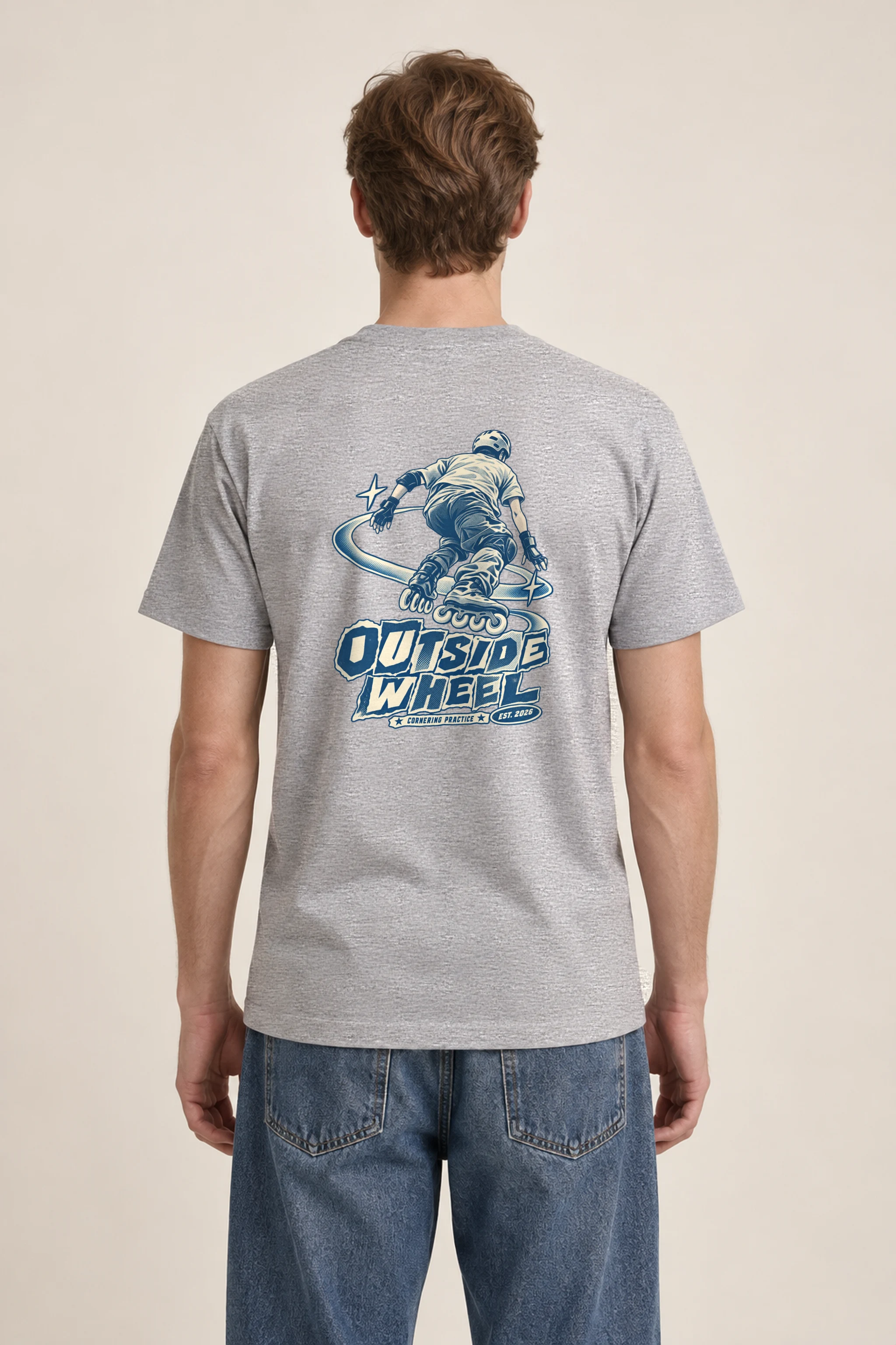 "Outside Wheel Cornering Practice" Heavyweight Unisex Crewneck T-shirt