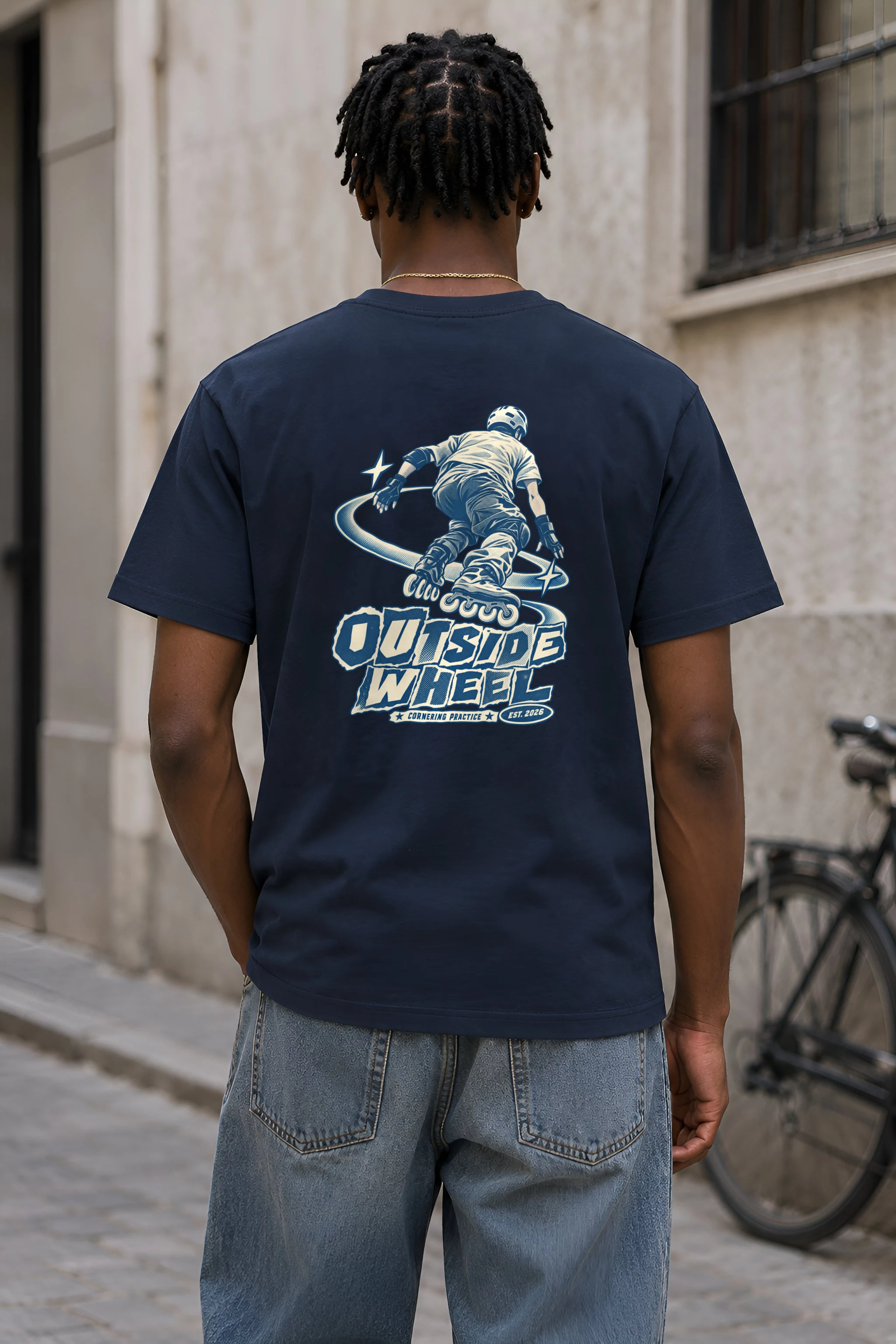 "Outside Wheel Cornering Practice" Heavyweight Unisex Crewneck T-shirt