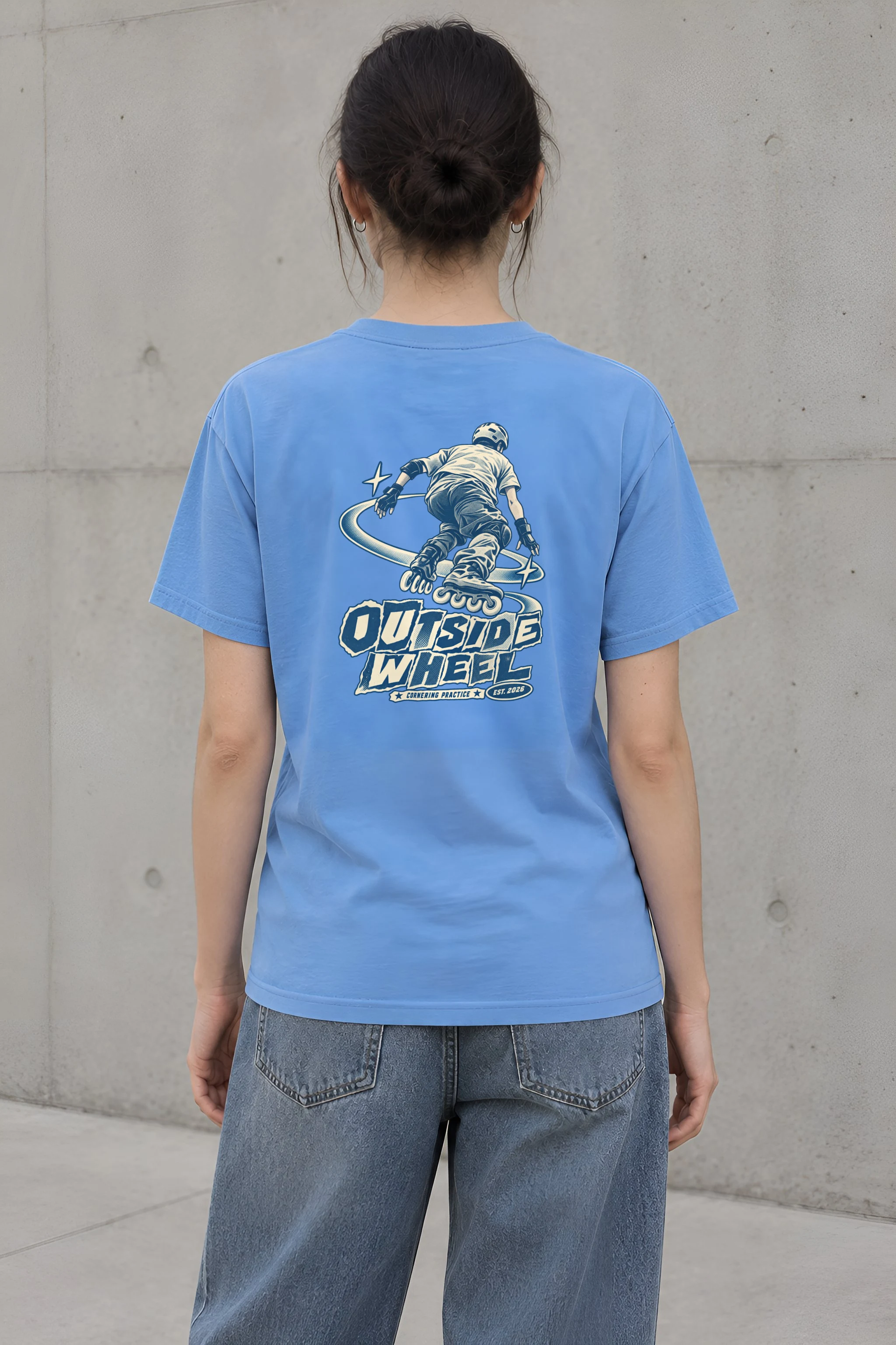 "Outside Wheel Cornering Practice" Heavyweight Unisex Crewneck T-shirt
