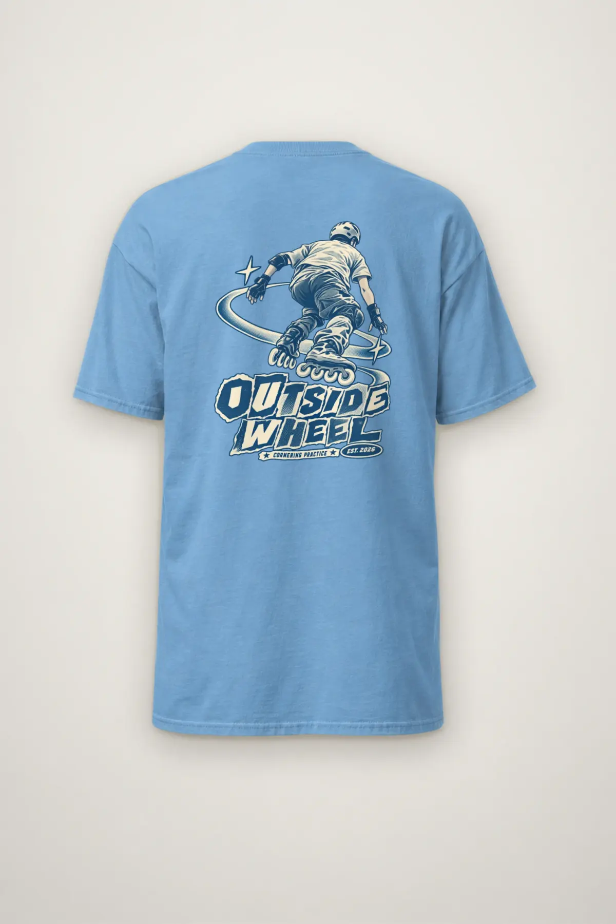 "Outside Wheel Cornering Practice" Heavyweight Unisex Crewneck T-shirt