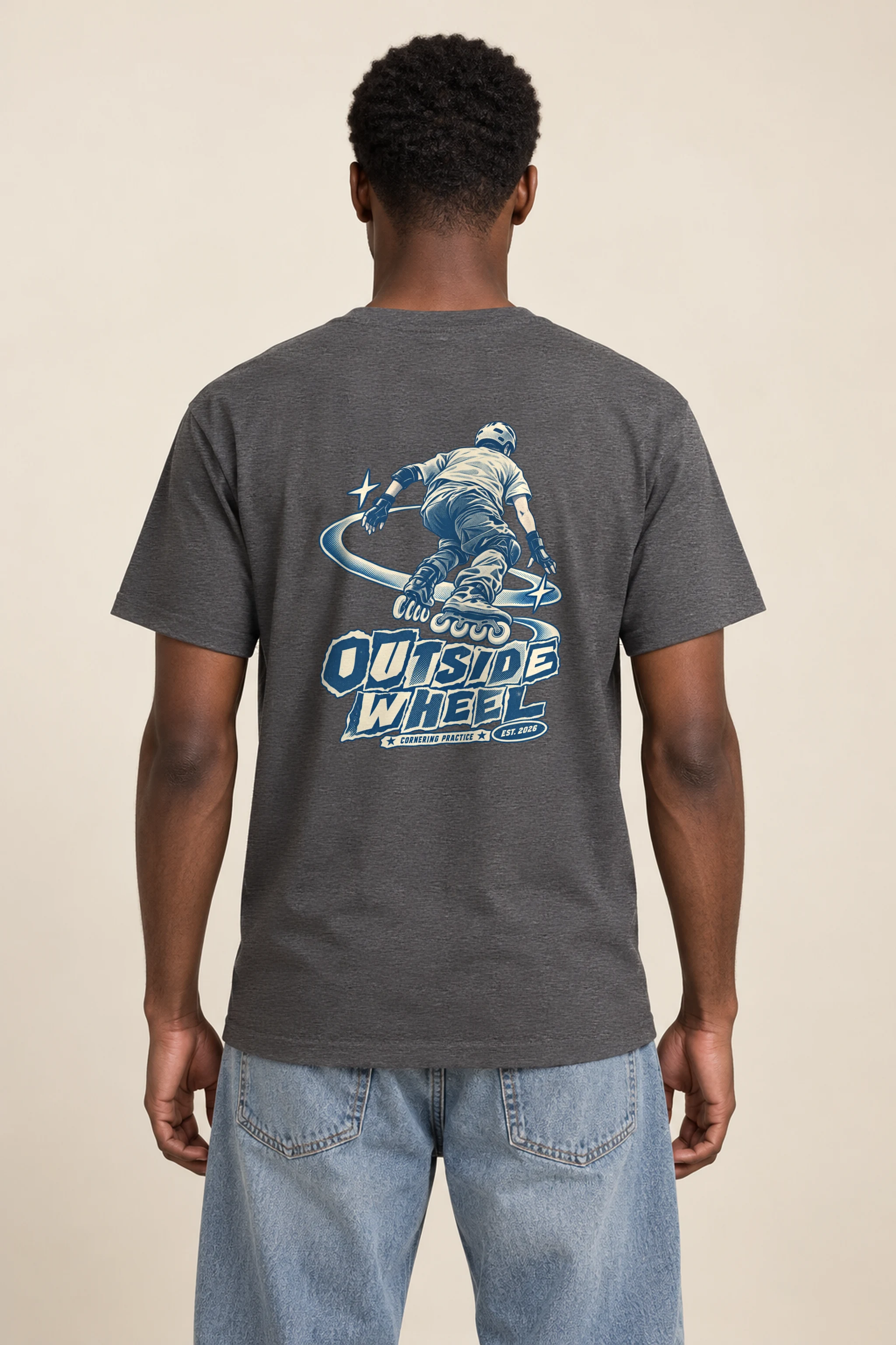 "Outside Wheel Cornering Practice" Heavyweight Unisex Crewneck T-shirt