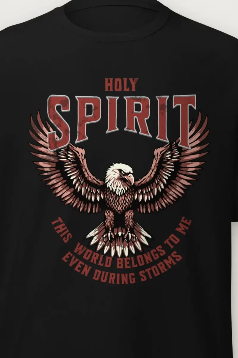 "Outstretched Bald Eagle" Heavyweight Unisex Crewneck T-shirt