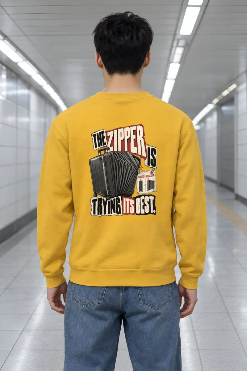 "Overpacked Suitcase" Heavy Blend Unisex Crewneck Sweatshirt
