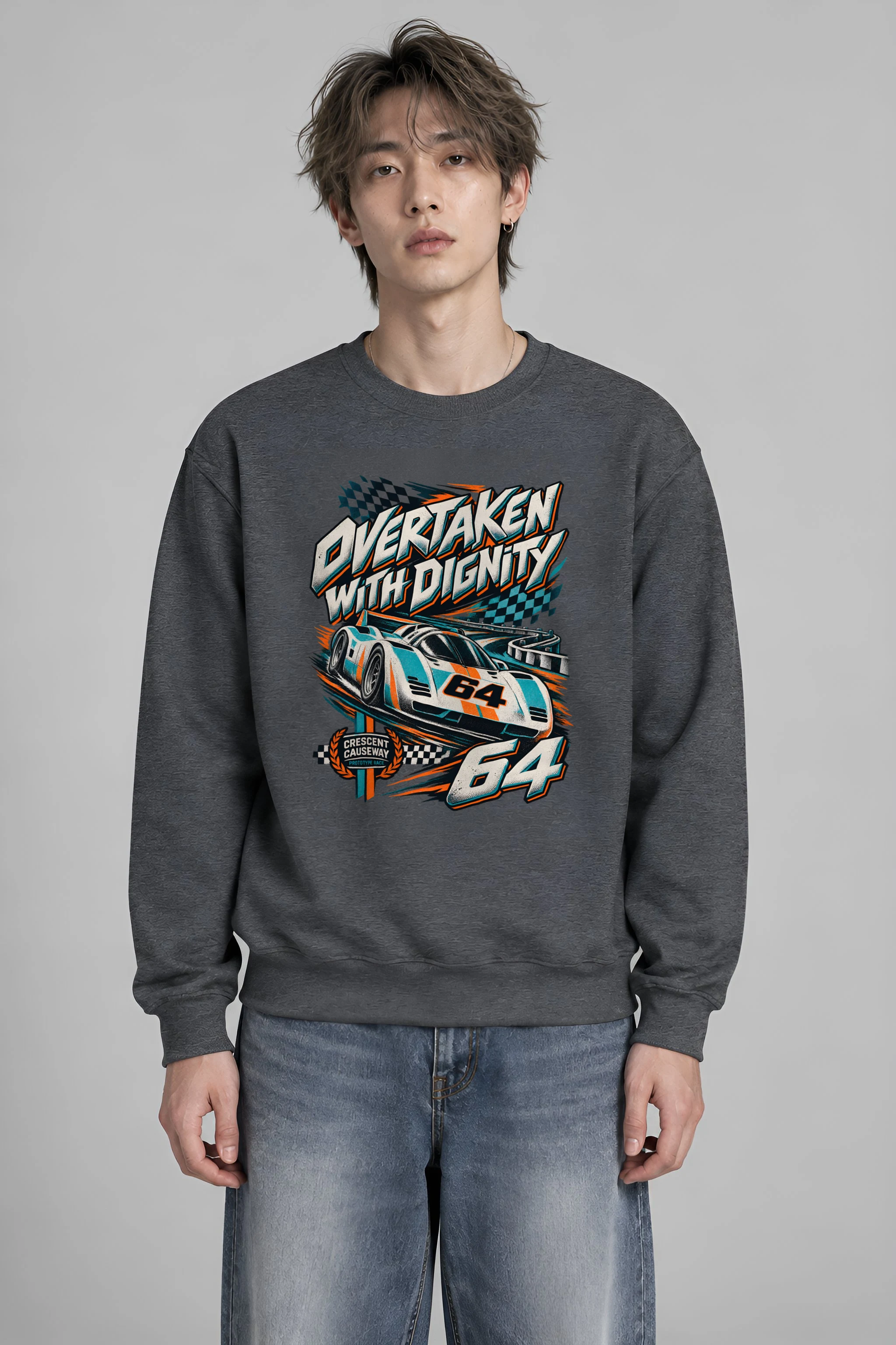 "Overtaken With Dignity" Heavy Blend Unisex Crewneck Sweatshirt